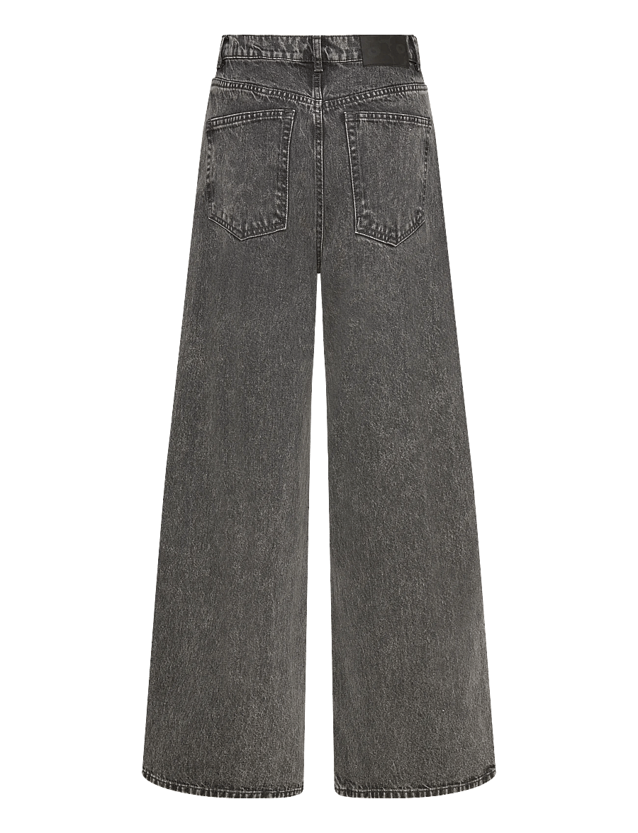 Marimekko - MARIDENIM LOOSE L - hosen mit weitem bein - light grey - 2