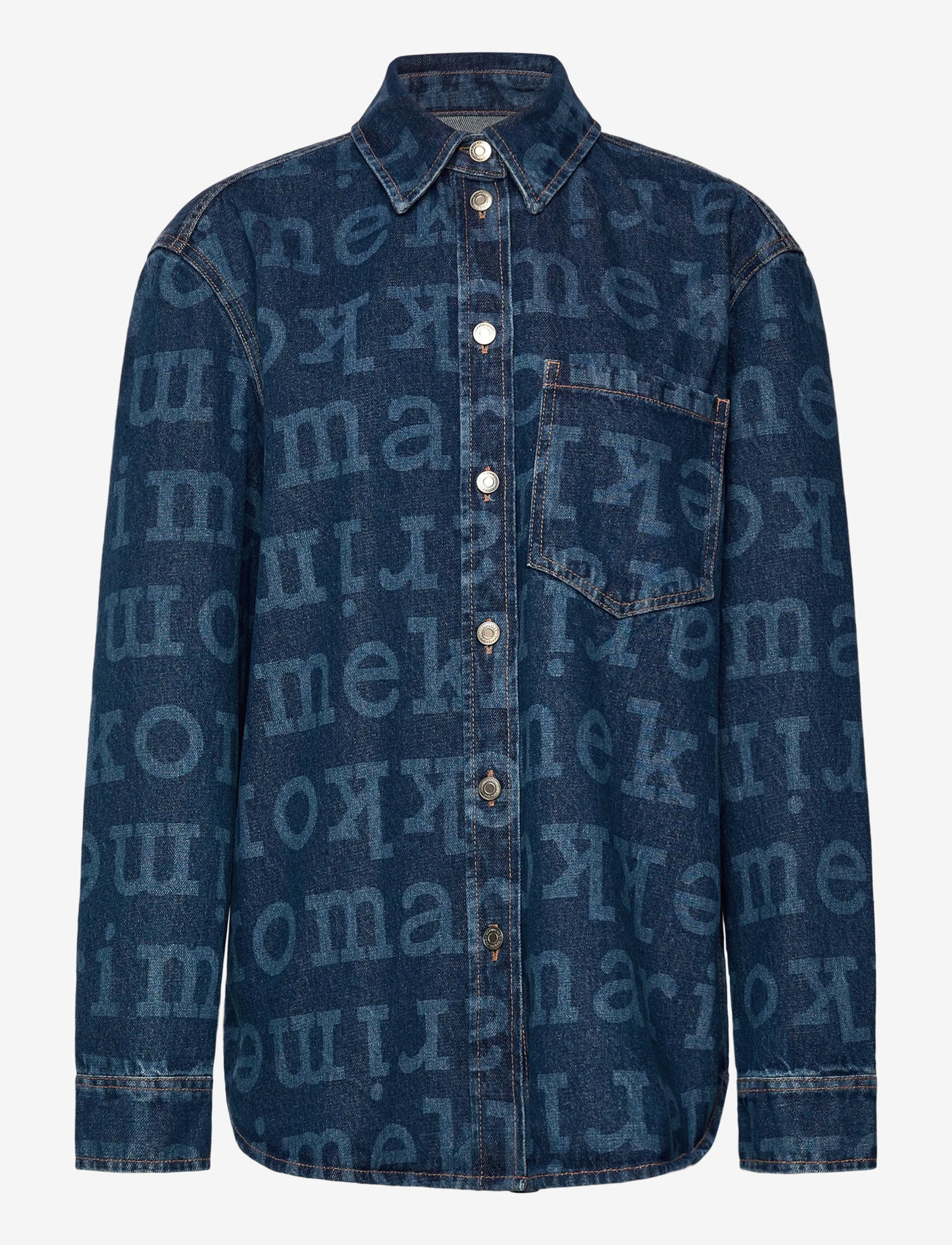 Marimekko - MARIDENIM VAIHE LOGO - denimskjorter - mid indigo - 1