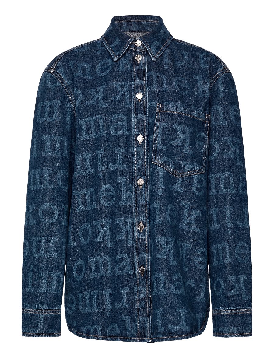Marimekko - MARIDENIM VAIHE LOGO - jeansskjortor - mid indigo - 1