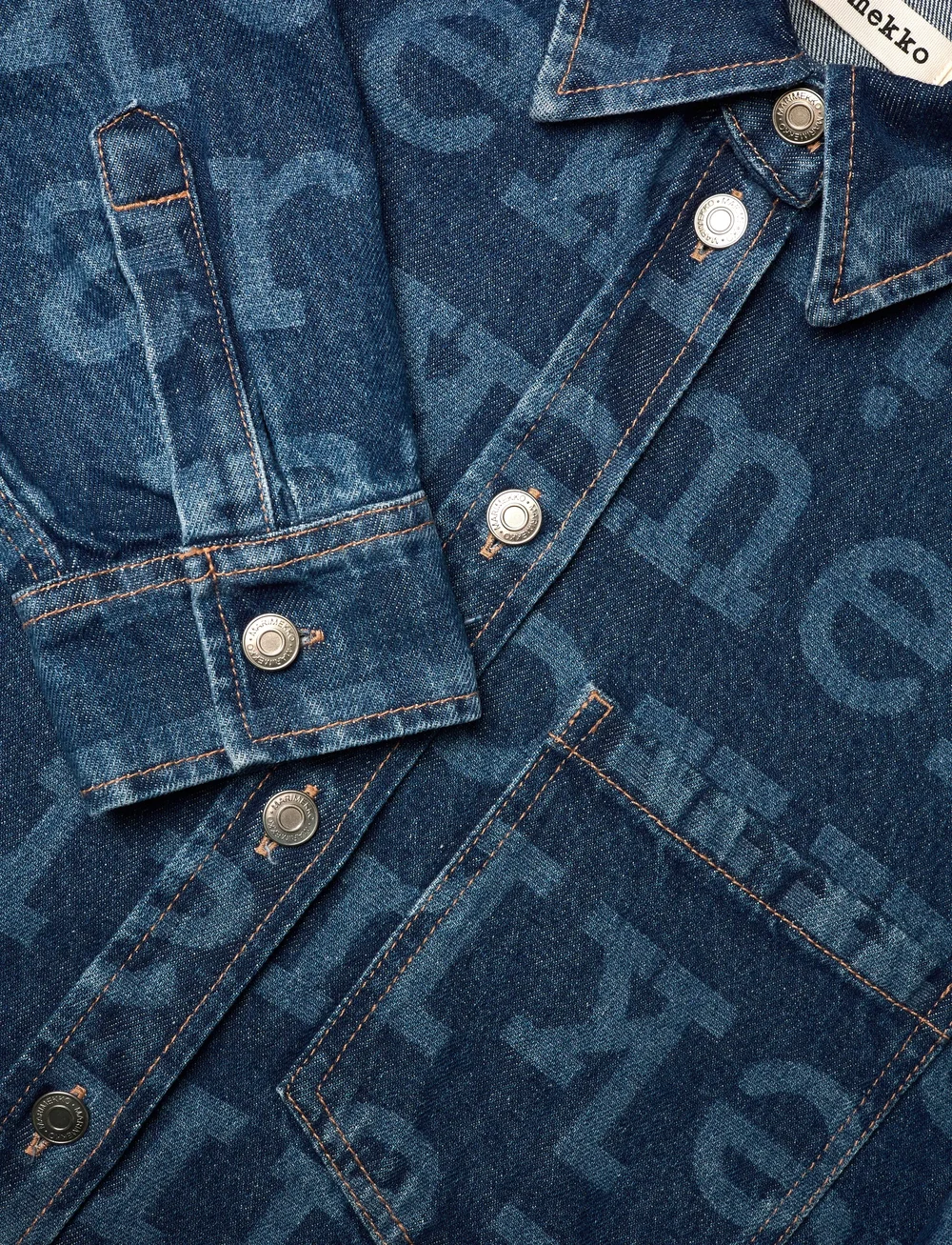 Marimekko - MARIDENIM VAIHE LOGO - jeansskjortor - mid indigo - 5