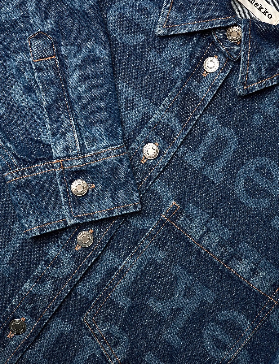 Marimekko - MARIDENIM VAIHE LOGO - jeansskjortor - mid indigo - 5
