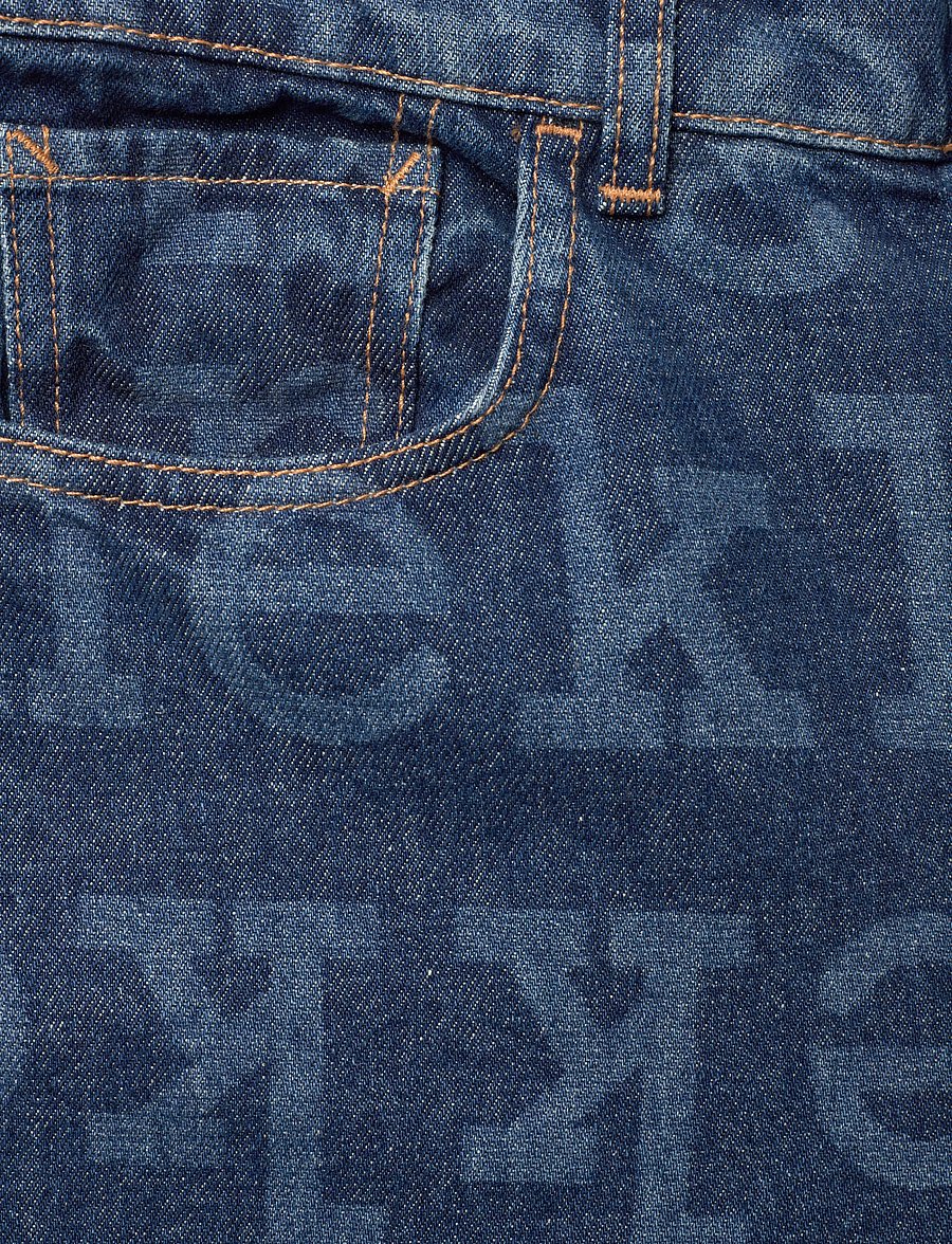 Marimekko - MARIDENIM LOOSE LOGO - laia säärega teksad - mid indigo - 5