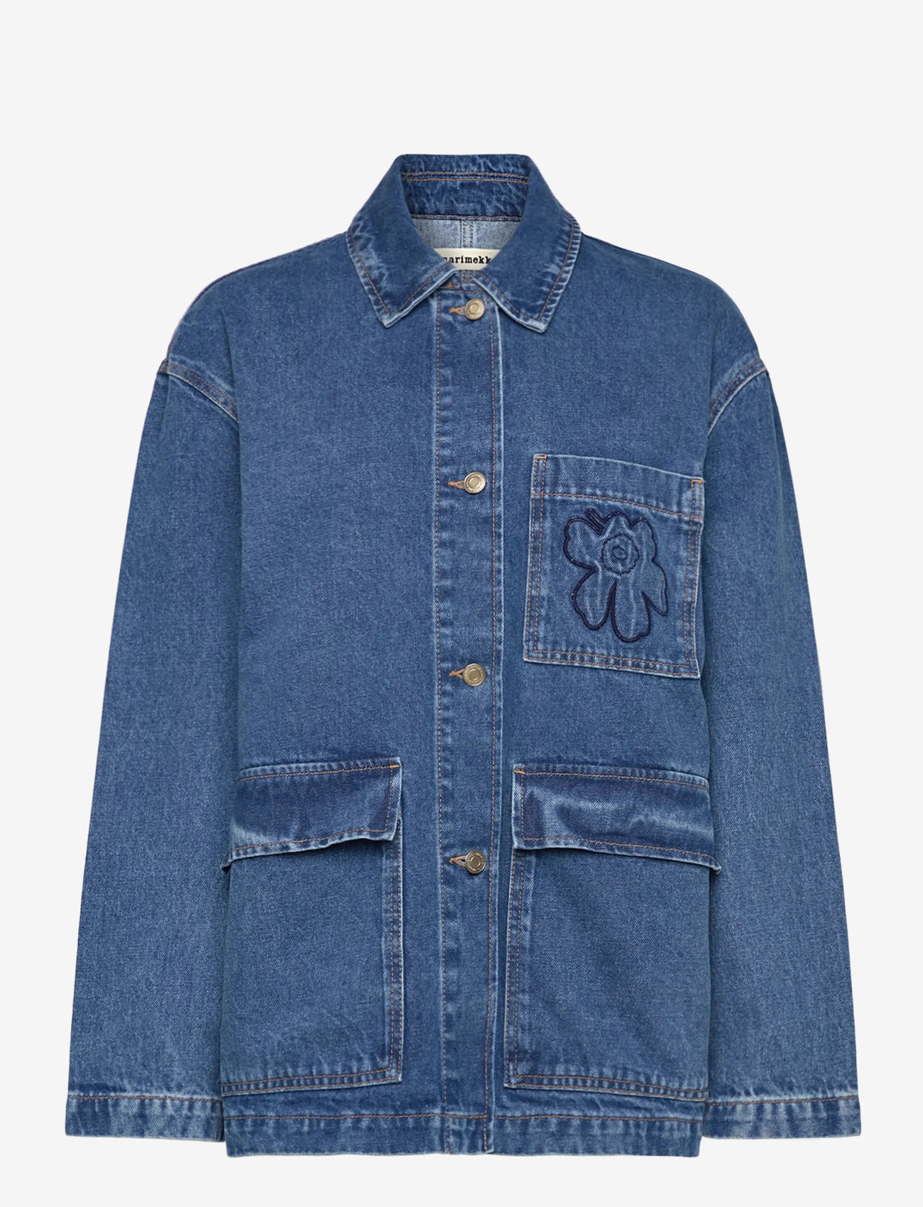 Marimekko Maridenim Poweri Unikko – denim jackets – shop at