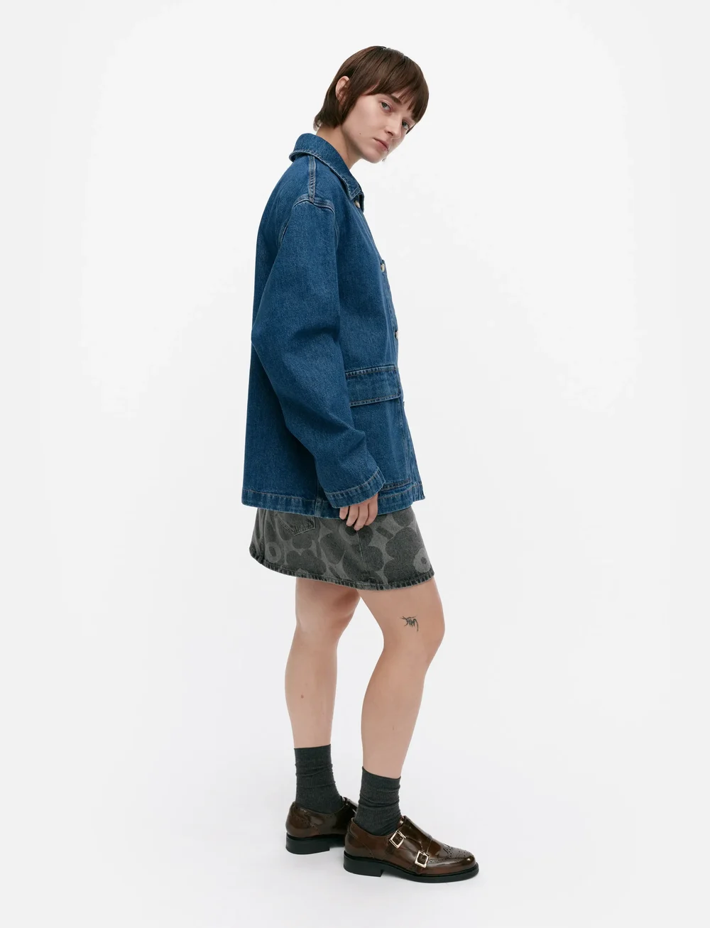 Marimekko - MARIDENIM POWERI UNIKKO - denimjakker - worn indigo - 4