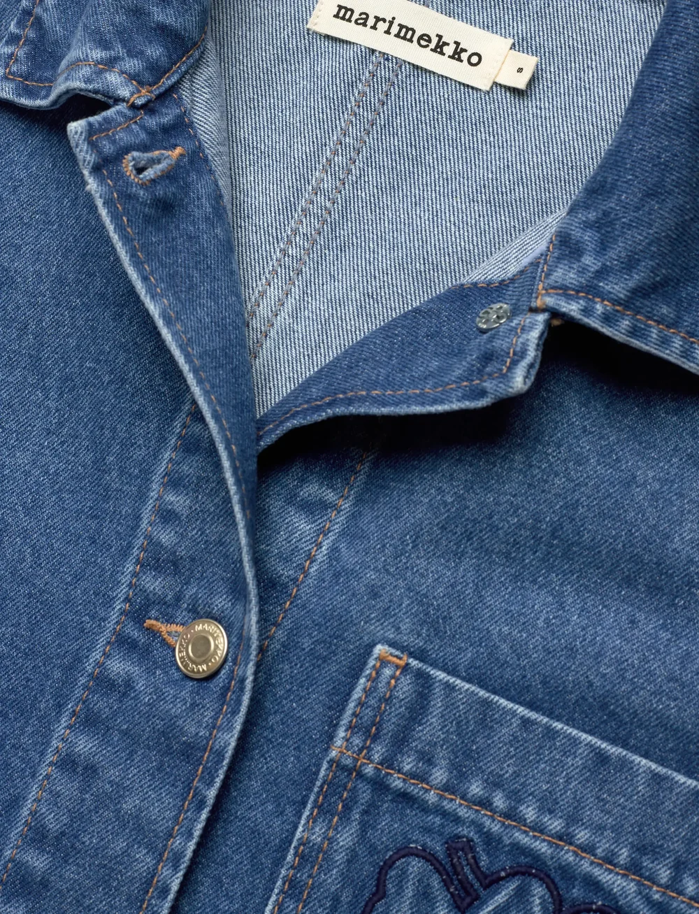 Marimekko - MARIDENIM POWERI UNIKKO - denimjakker - worn indigo - 5