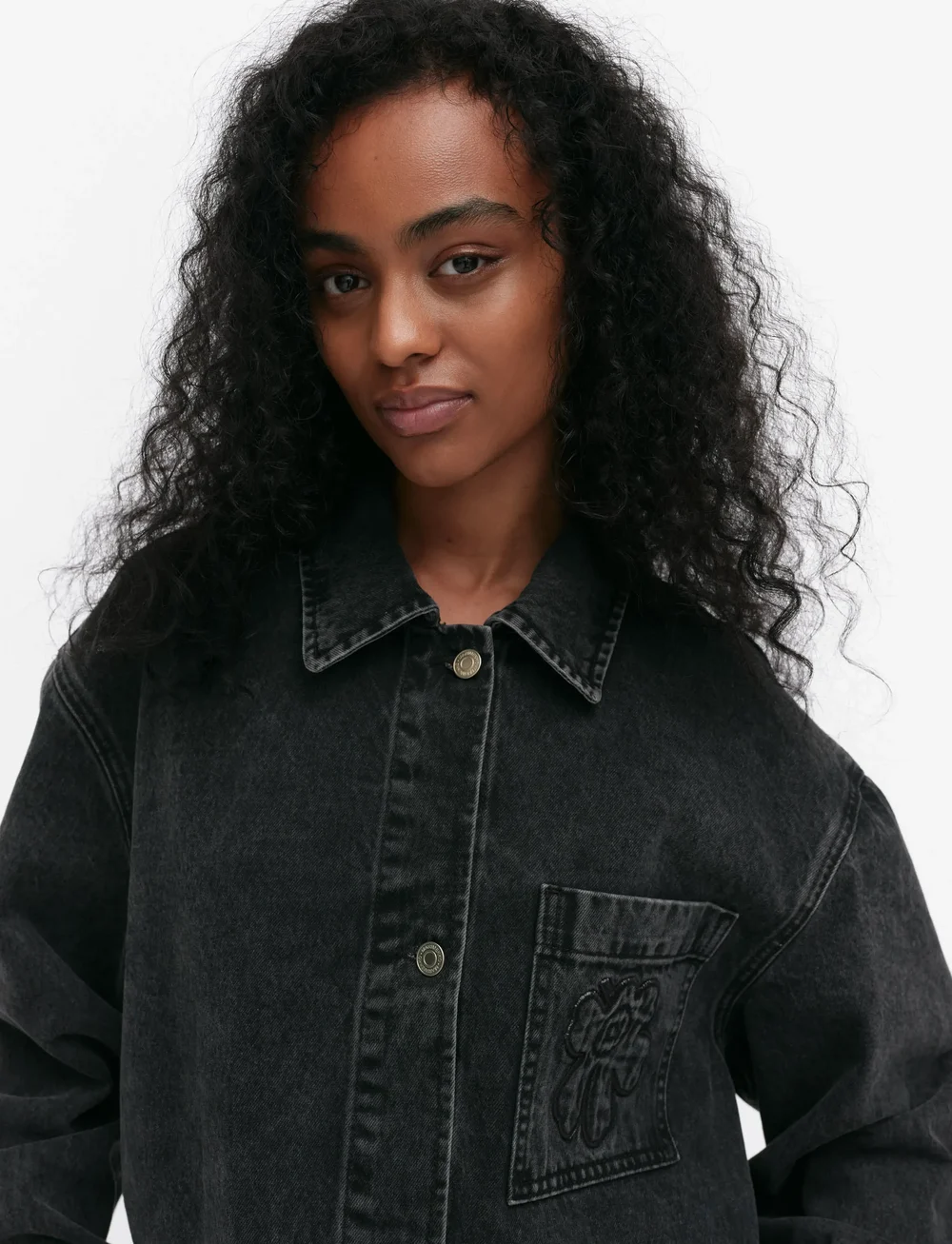 Marimekko - MARIDENIM POWERI UNIKKO - jeansjacken - washed black - 3