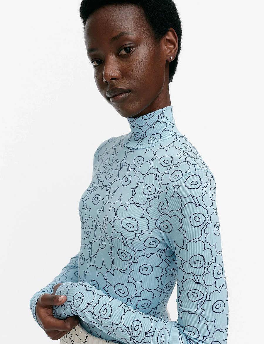 Marimekko - SOLMIA PIIRTO UNIKKO - rullekraver - bright blue, dark navy - 4