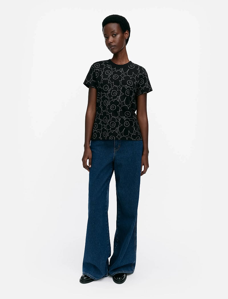 Marimekko - HELEYS PIIRTO UNIKKO - t-shirts - black, grey - 0