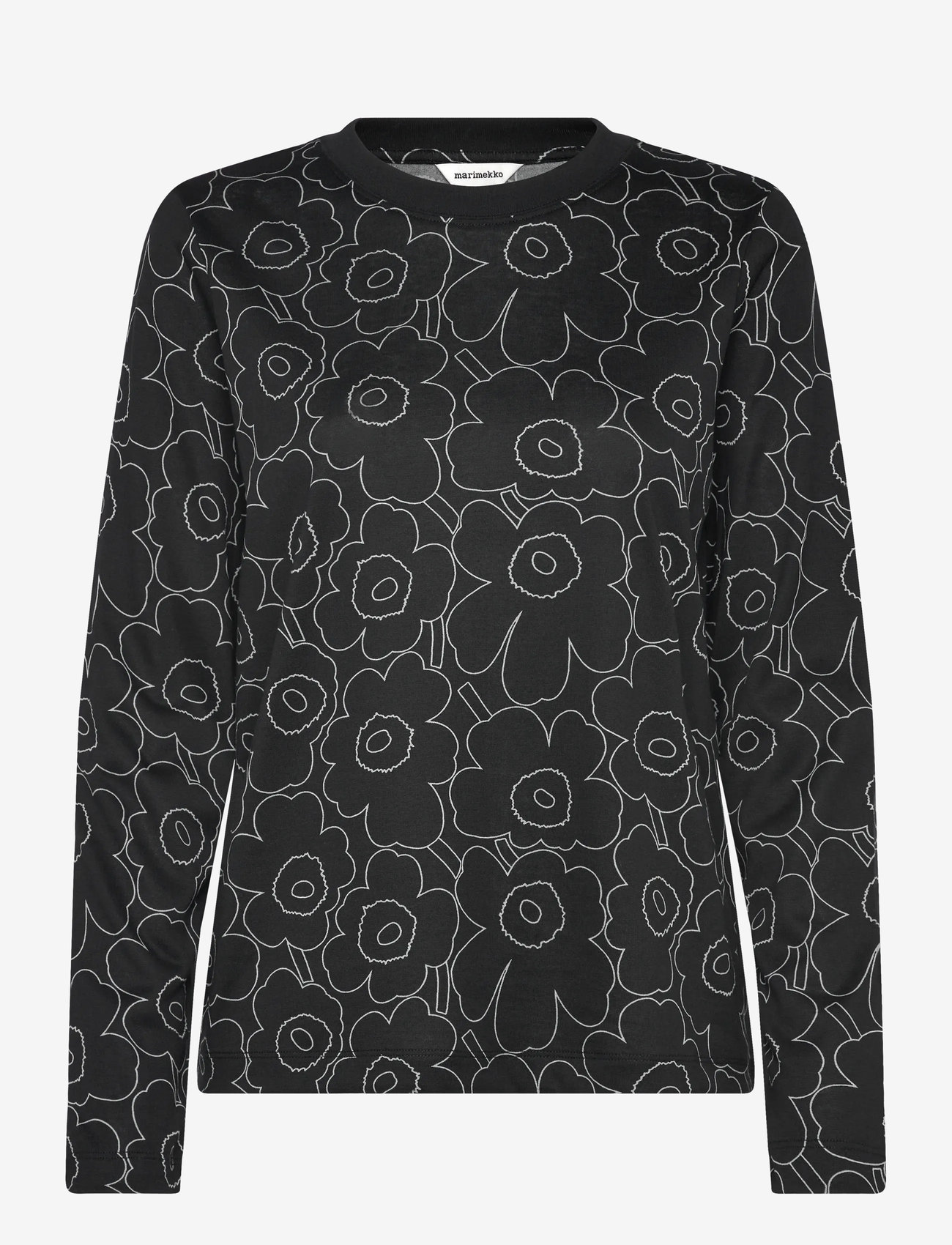 Marimekko - SEKUNTI PIIRTO UNIKKO - långärmade toppar - black, grey - 1