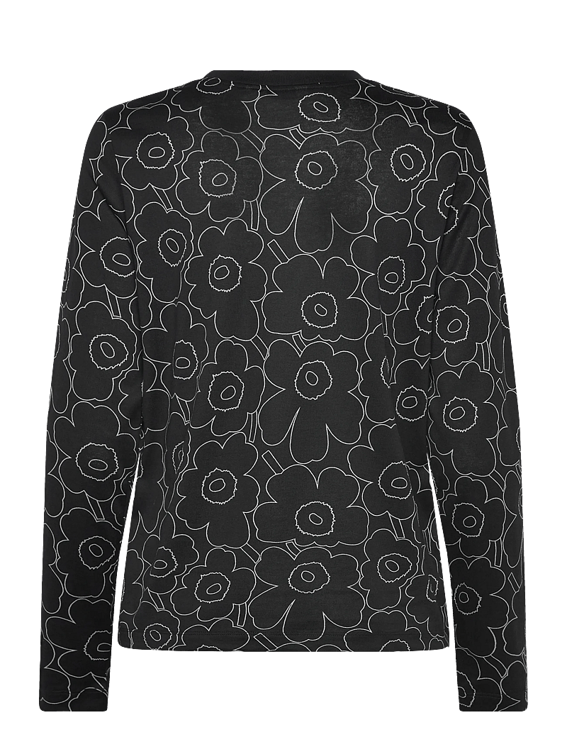 Marimekko - SEKUNTI PIIRTO UNIKKO - långärmade toppar - black, grey - 2