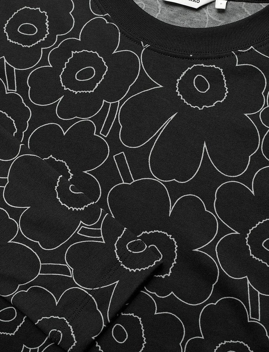 Marimekko - SEKUNTI PIIRTO UNIKKO - pitkähihaiset t-paidat - black, grey - 5