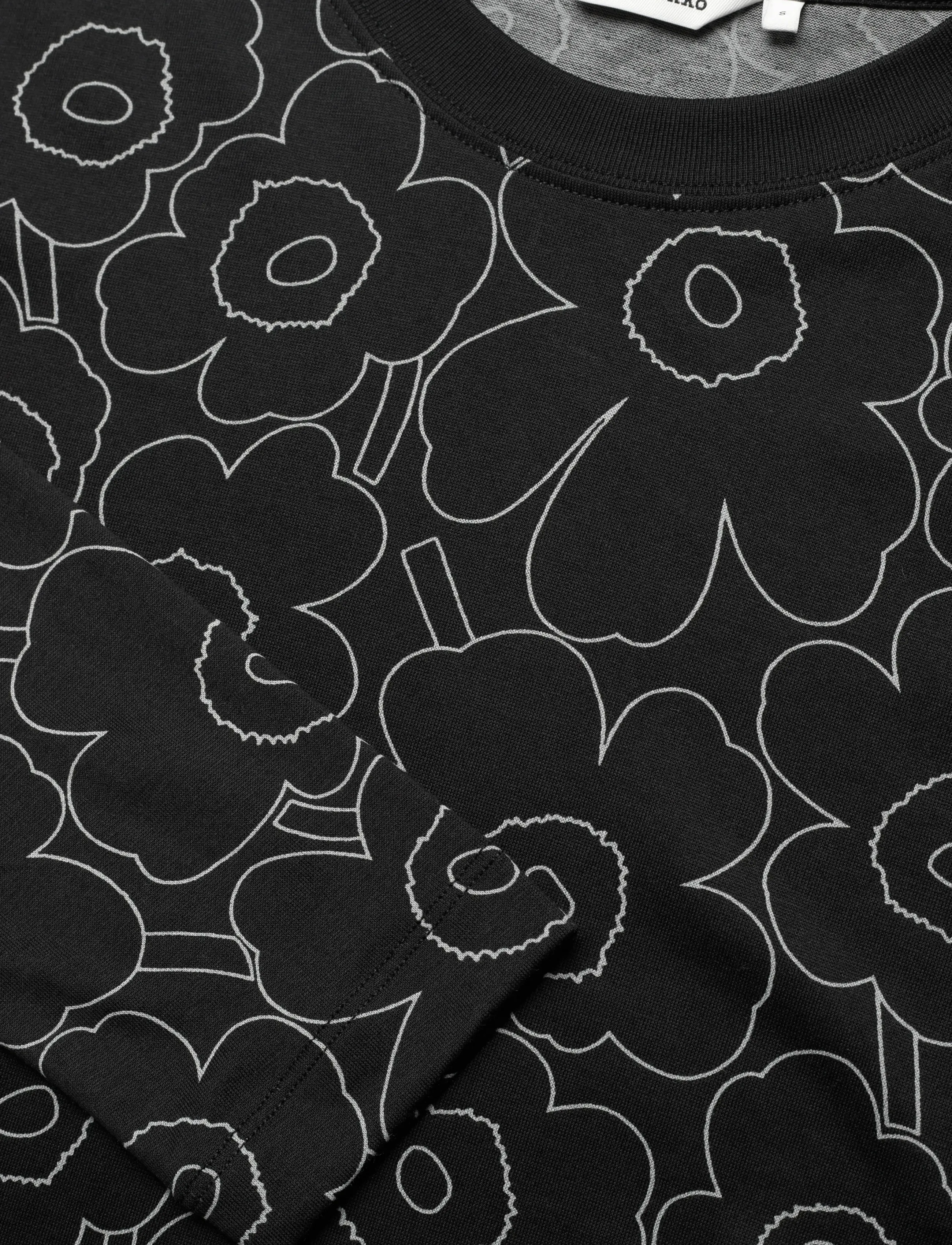 Marimekko - SEKUNTI PIIRTO UNIKKO - long-sleeved tops - black, grey - 5