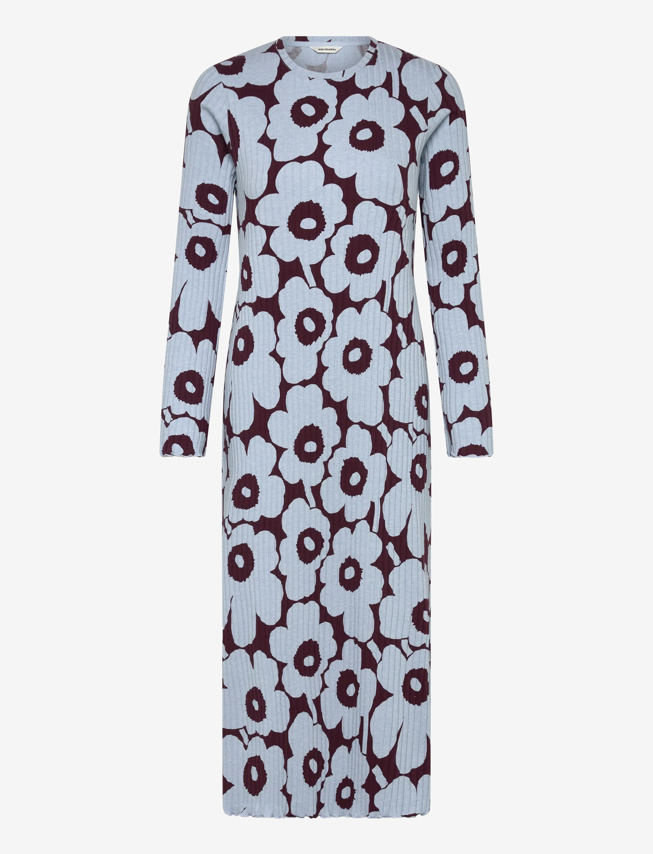 Marimekko - RULLA UNIKKO - t-shirt dresses - light blue, wine red - 0
