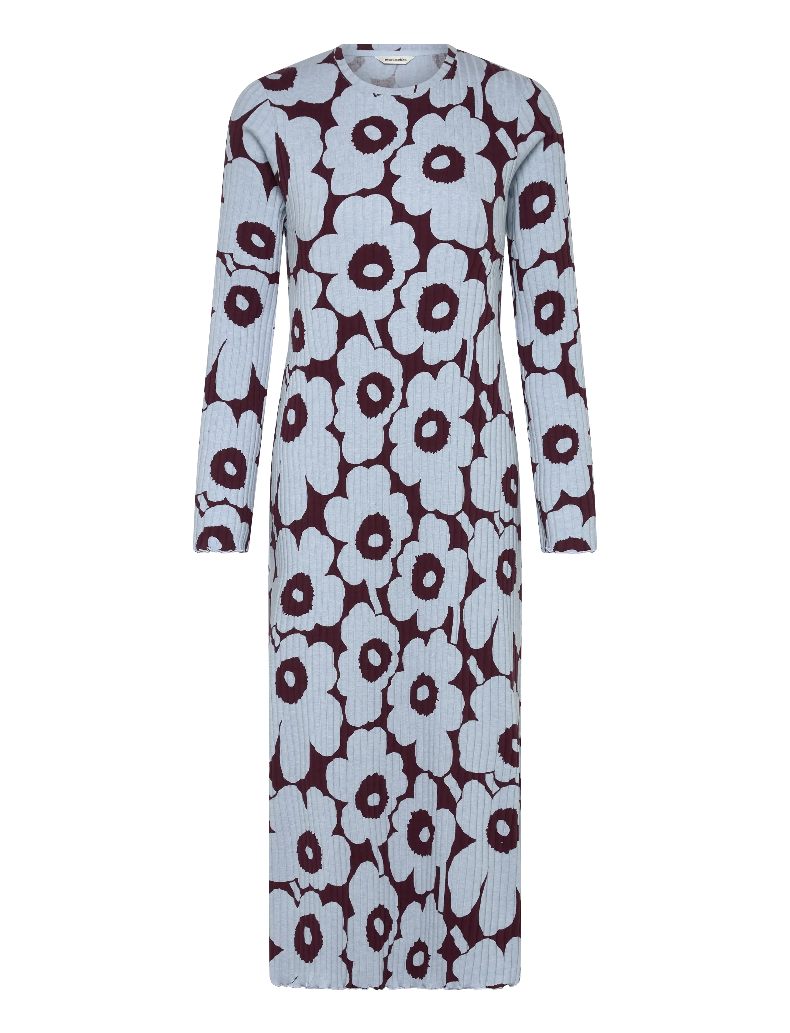 Marimekko RULLA UNIKKO - T-kreklu kleitas - LIGHT BLUE, WINE RED / blue