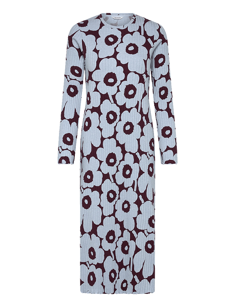 Marimekko - RULLA UNIKKO - t-shirtklänningar - light blue, wine red - 1