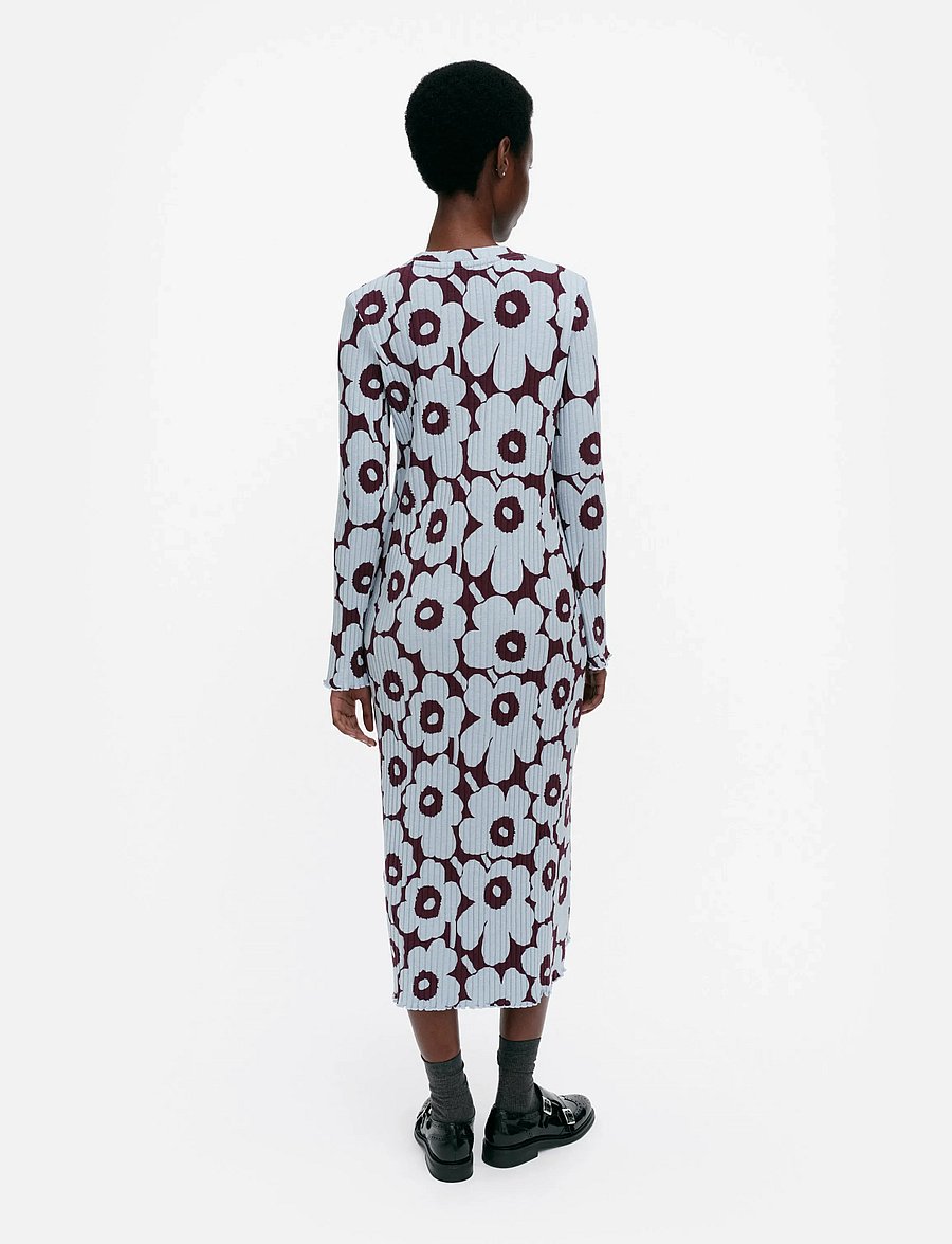 Marimekko - RULLA UNIKKO - t-shirtklänningar - light blue, wine red - 3