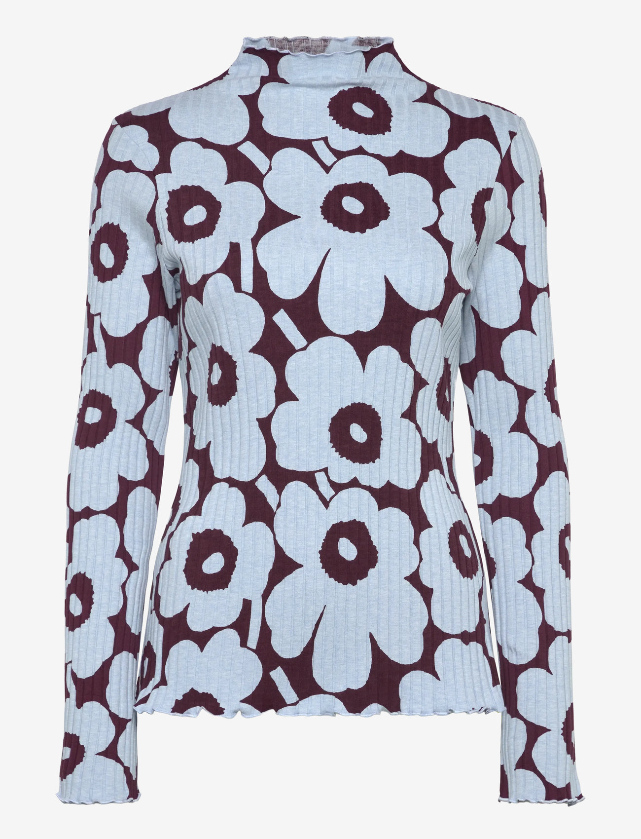 Marimekko - FAASI UNIKKO - höstkläder - light blue, wine red - 0