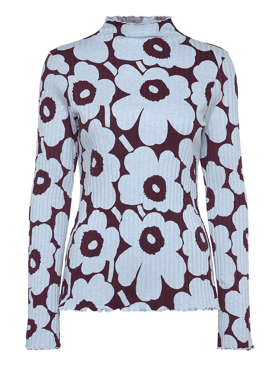 Marimekko - FAASI UNIKKO - pullover - light blue, wine red - 1