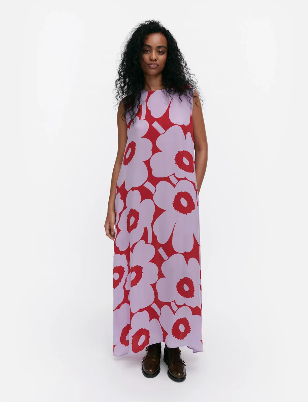 Marimekko - MIGOT UNIKKO - sommerkleider - lilac, red - 0