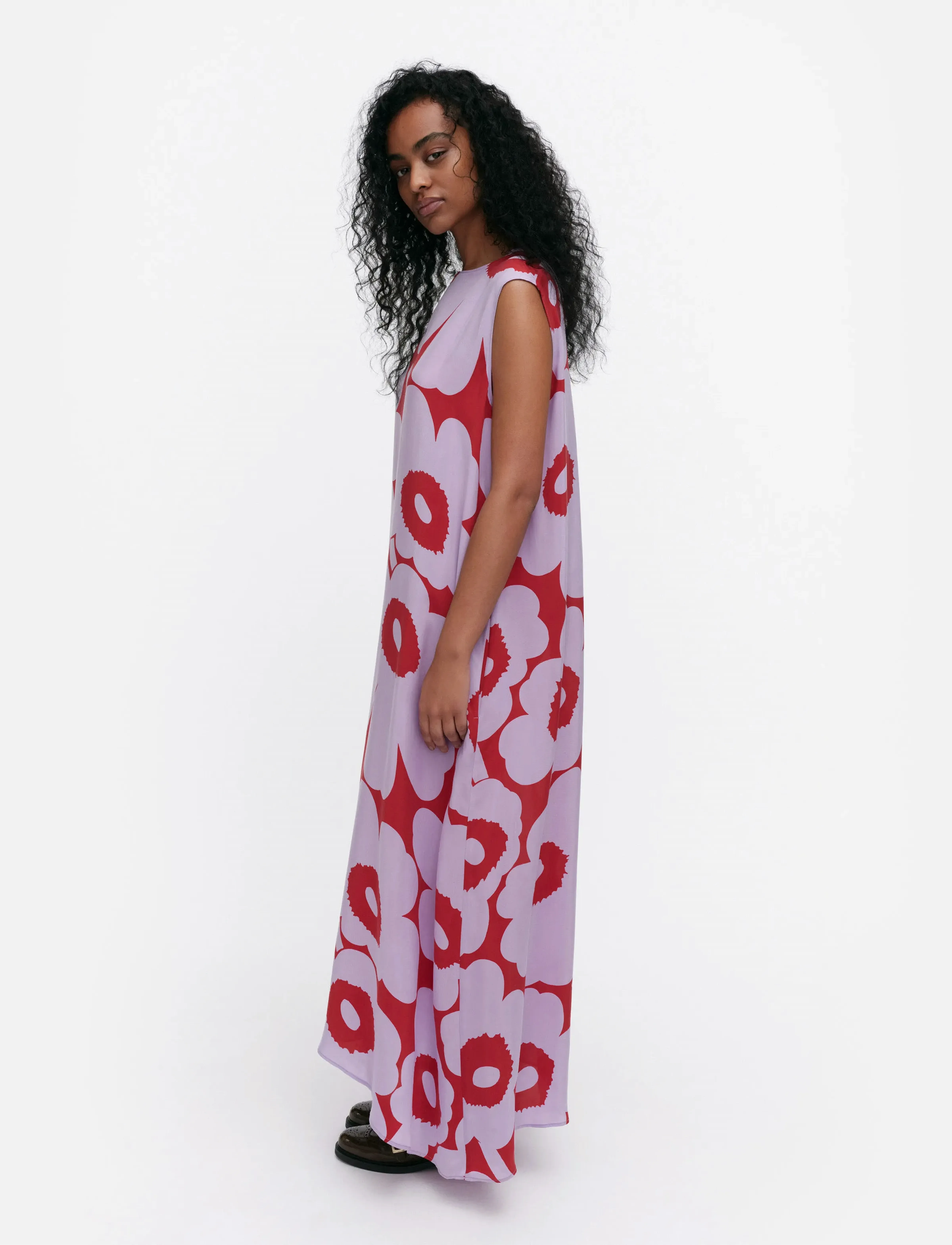 Marimekko - MIGOT UNIKKO - midikleidid - lilac, red - 4