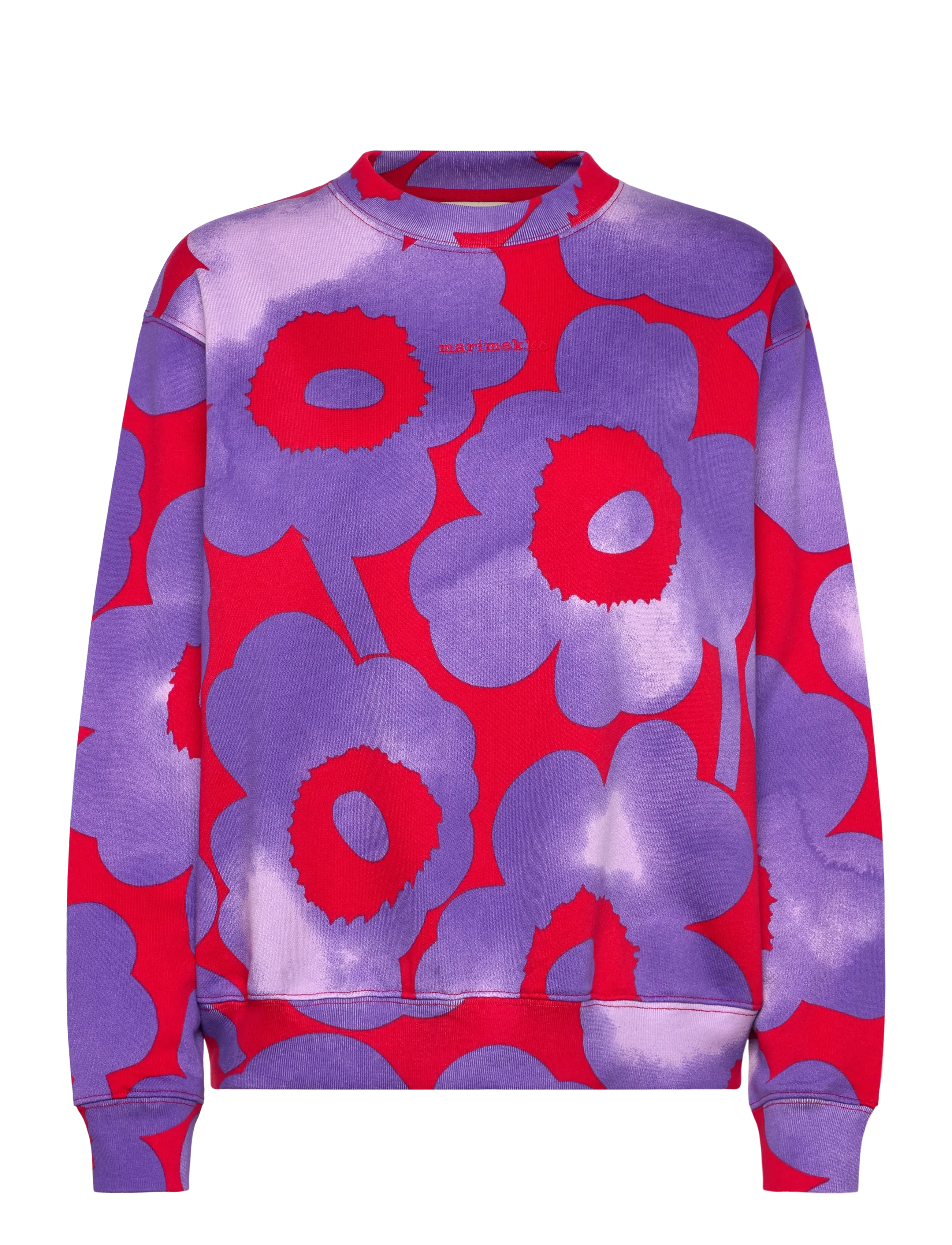 Marimekko LEIOT AKVARELLI UNIKKO - Sweatshirts - RED, LILAC / multi