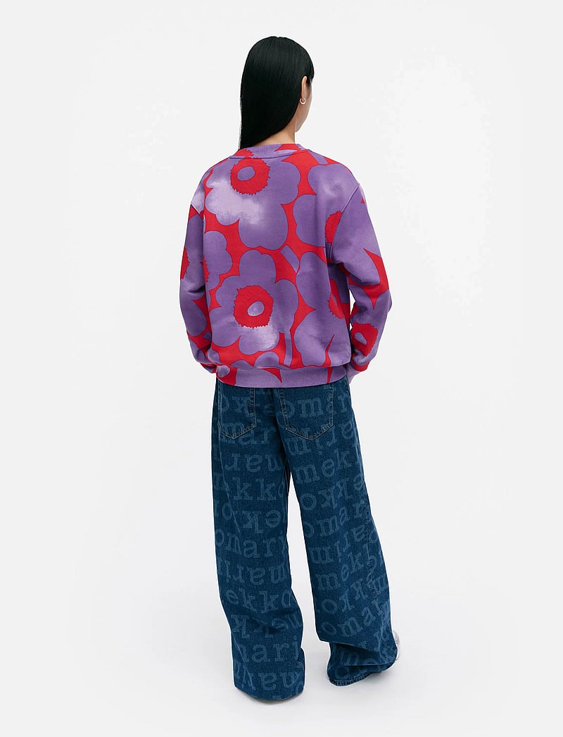 Marimekko - LEIOT AKVARELLI UNIKKO - mode trends - red, lilac - 3