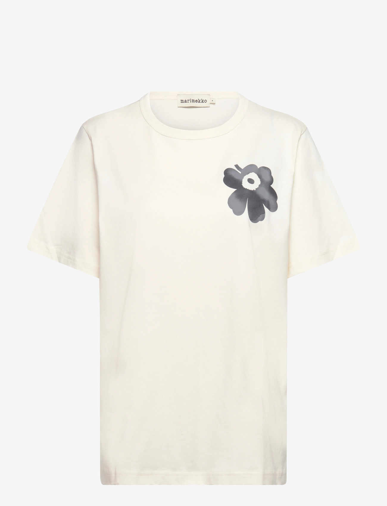 Marimekko - VIHNE UNIKKO PLACEMENT - t-shirts - off white, black, grey - 0