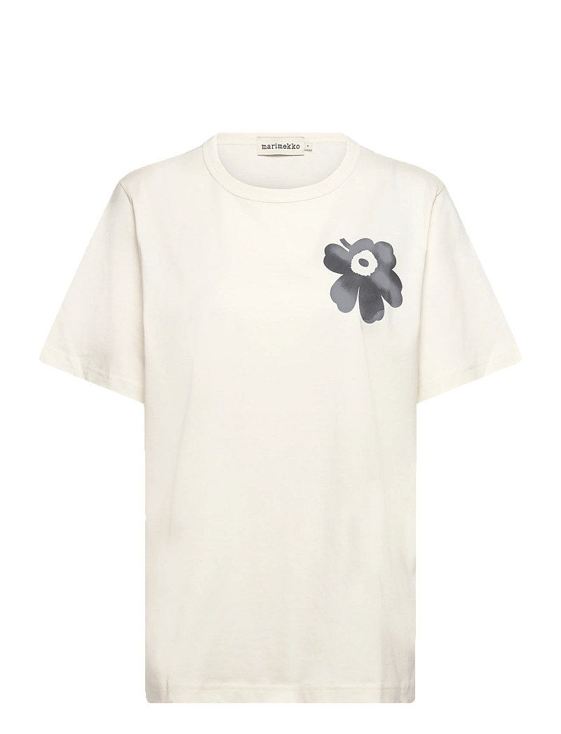 Marimekko - VIHNE UNIKKO PLACEMENT - t-krekli - off white, black, grey - 0