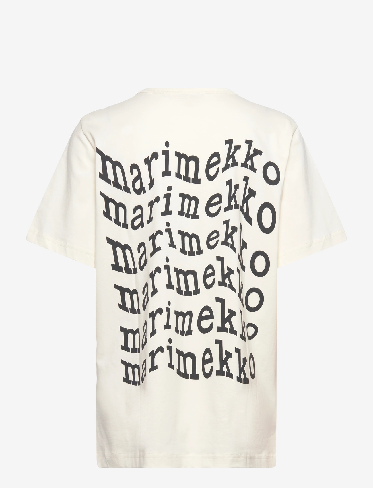 Marimekko - VIHNE UNIKKO PLACEMENT - t-shirts - off white, black, grey - 1