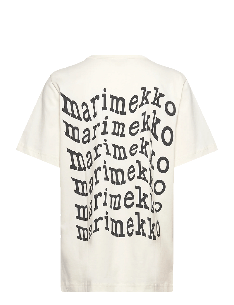Marimekko - VIHNE UNIKKO PLACEMENT - t-krekli - off white, black, grey - 1