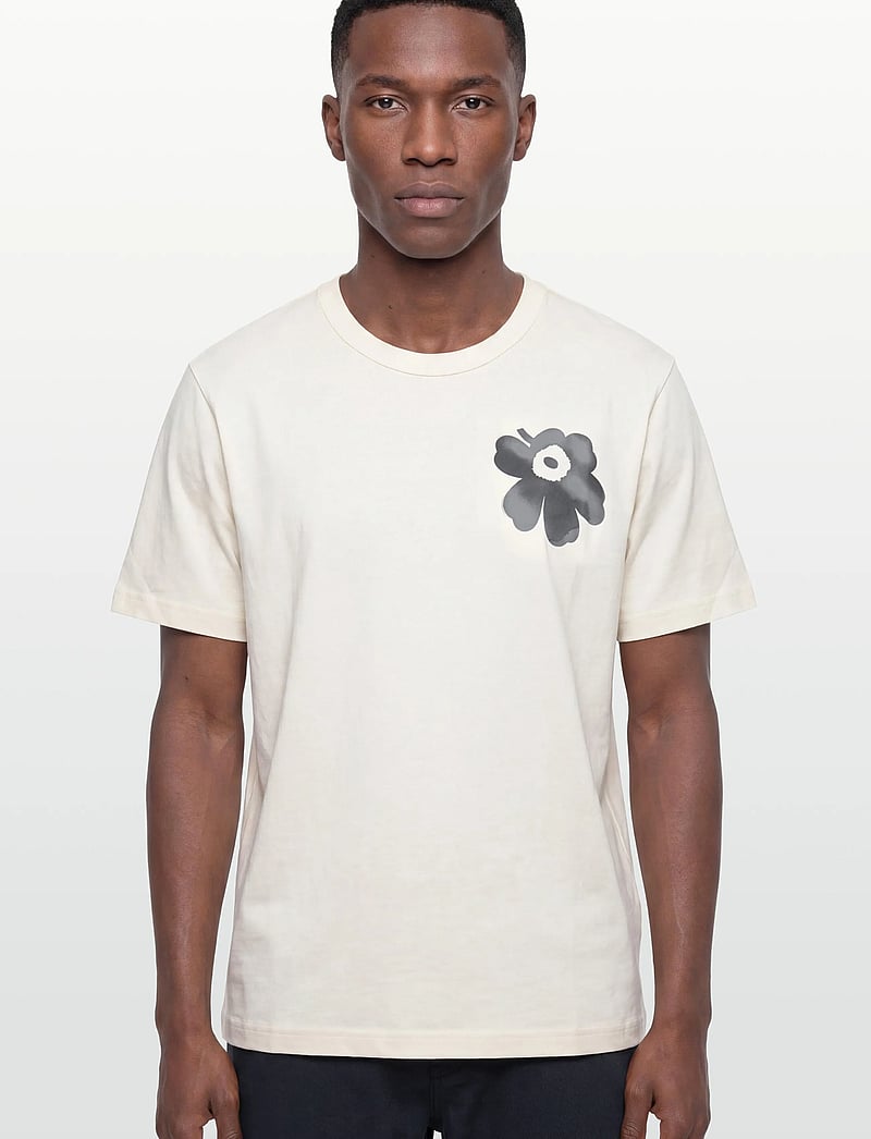 Marimekko - VIHNE UNIKKO PLACEMENT - t-shirts - off white, black, grey - 3