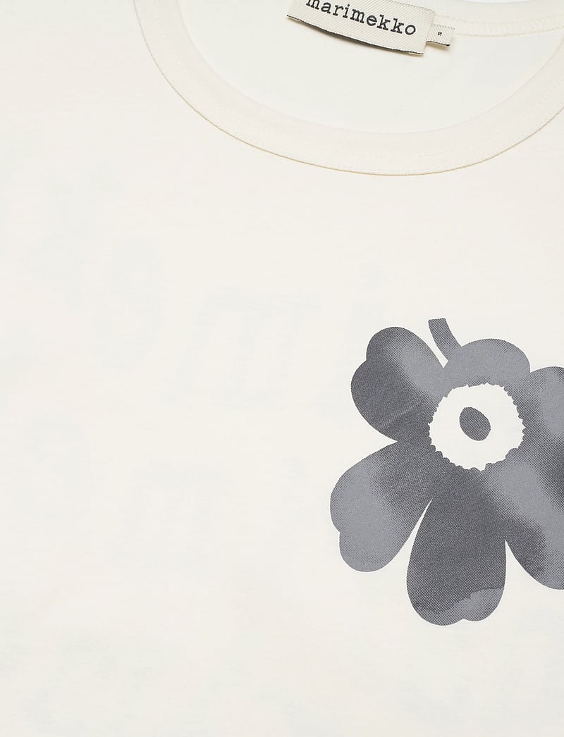 Marimekko - VIHNE UNIKKO PLACEMENT - t-krekli - off white, black, grey - 2