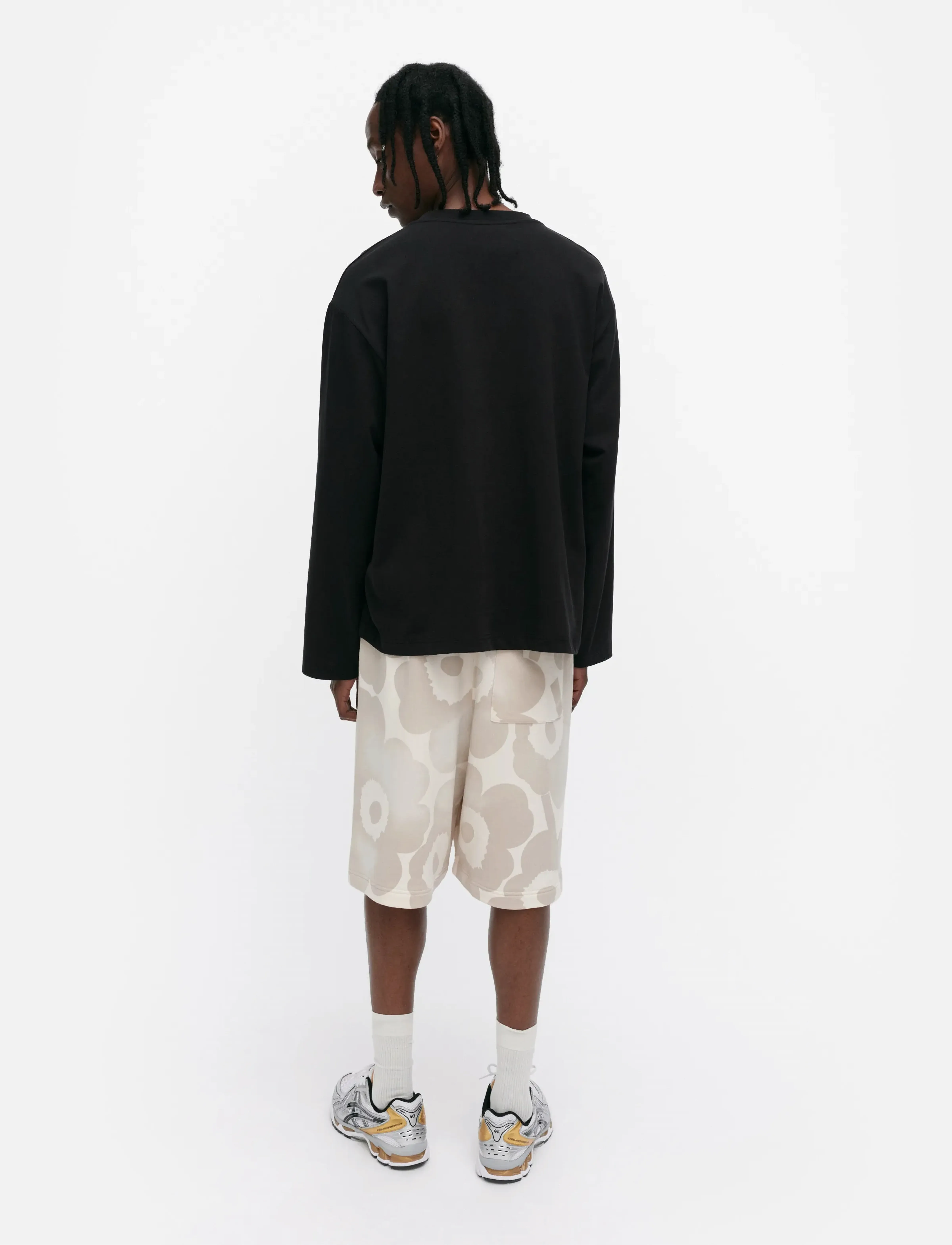 Marimekko - REUNAT LOGO PLACEMENT - langärmlige tops - black, off white - 3