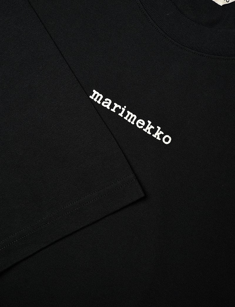 Marimekko - REUNAT LOGO PLACEMENT - langärmlige tops - black, off white - 5