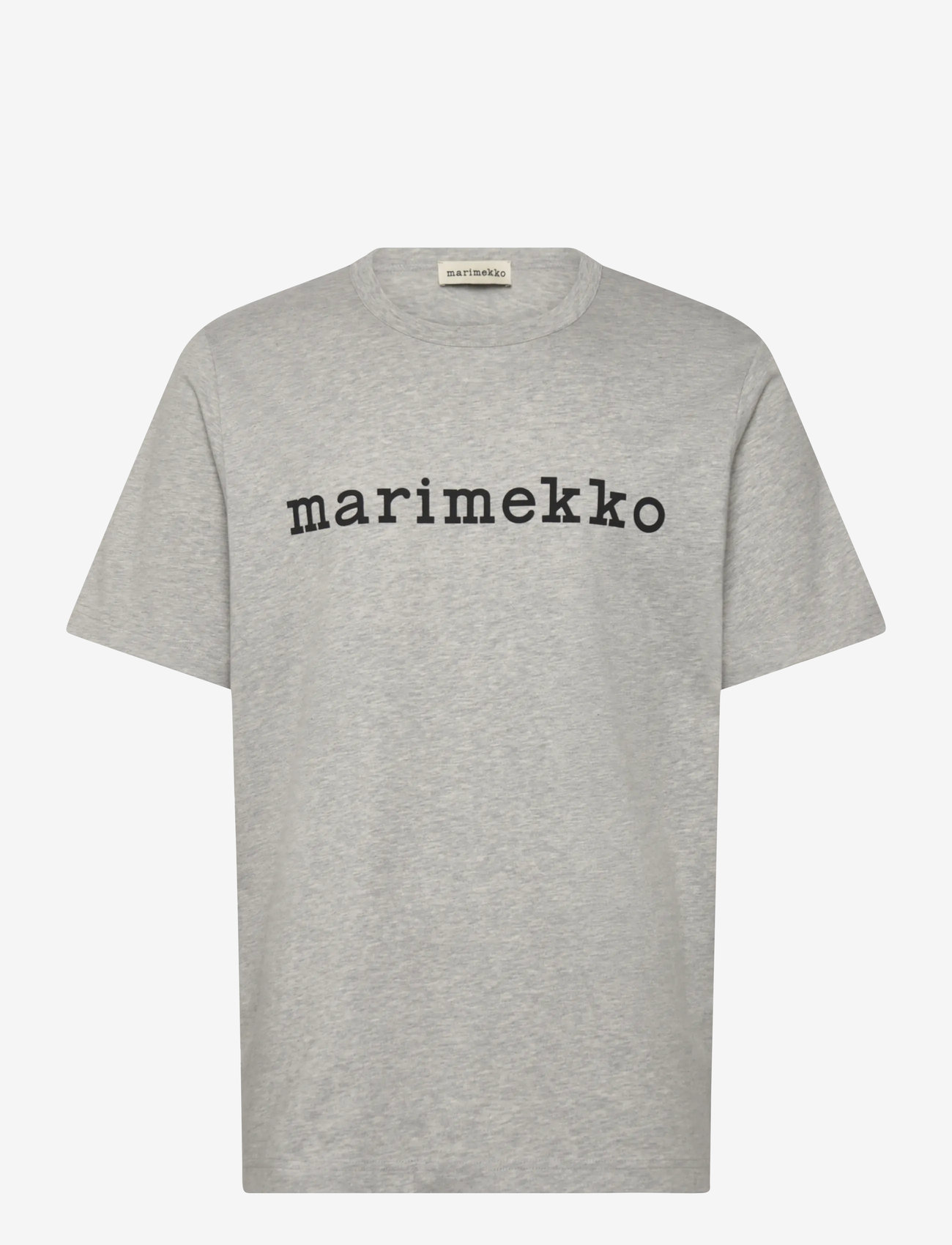 Marimekko - VIHNE LOGO PLACEMENT - t-shirts - grey melange, black - 1
