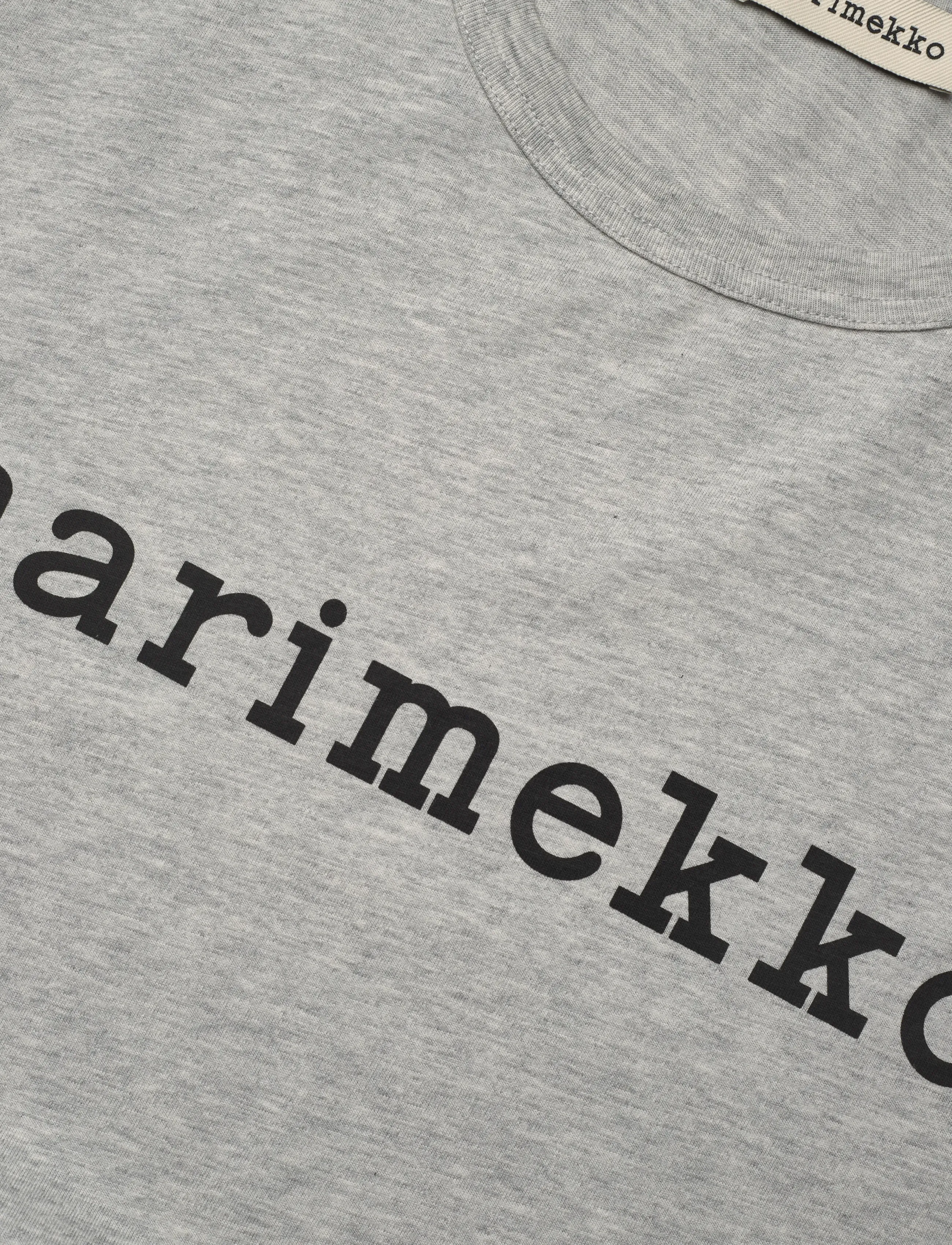 Marimekko - VIHNE LOGO PLACEMENT - t-paidat - grey melange, black - 5
