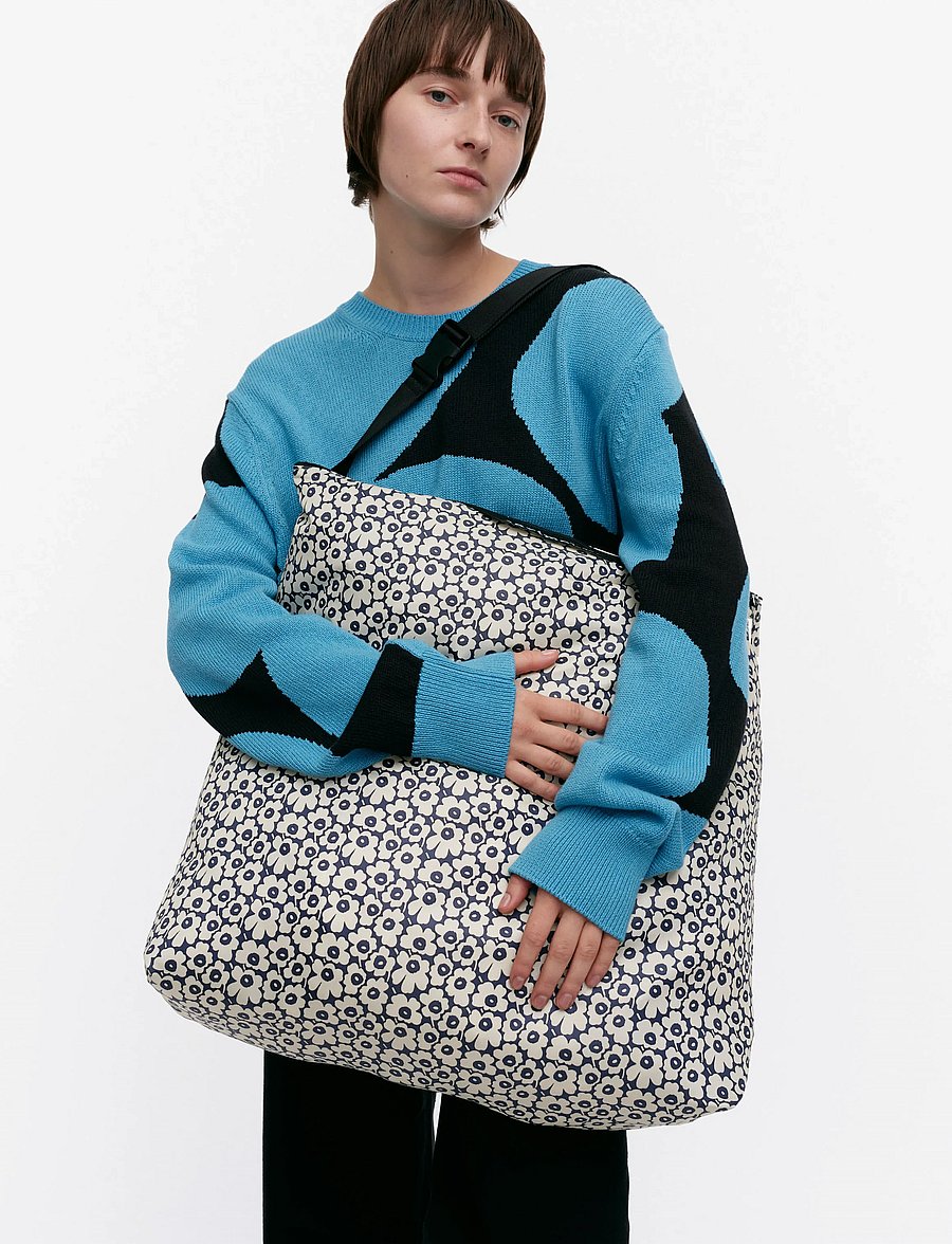 Marimekko - NEAT CROSSBODY UNIKKO L - modetrends - dark navy, off white - 0