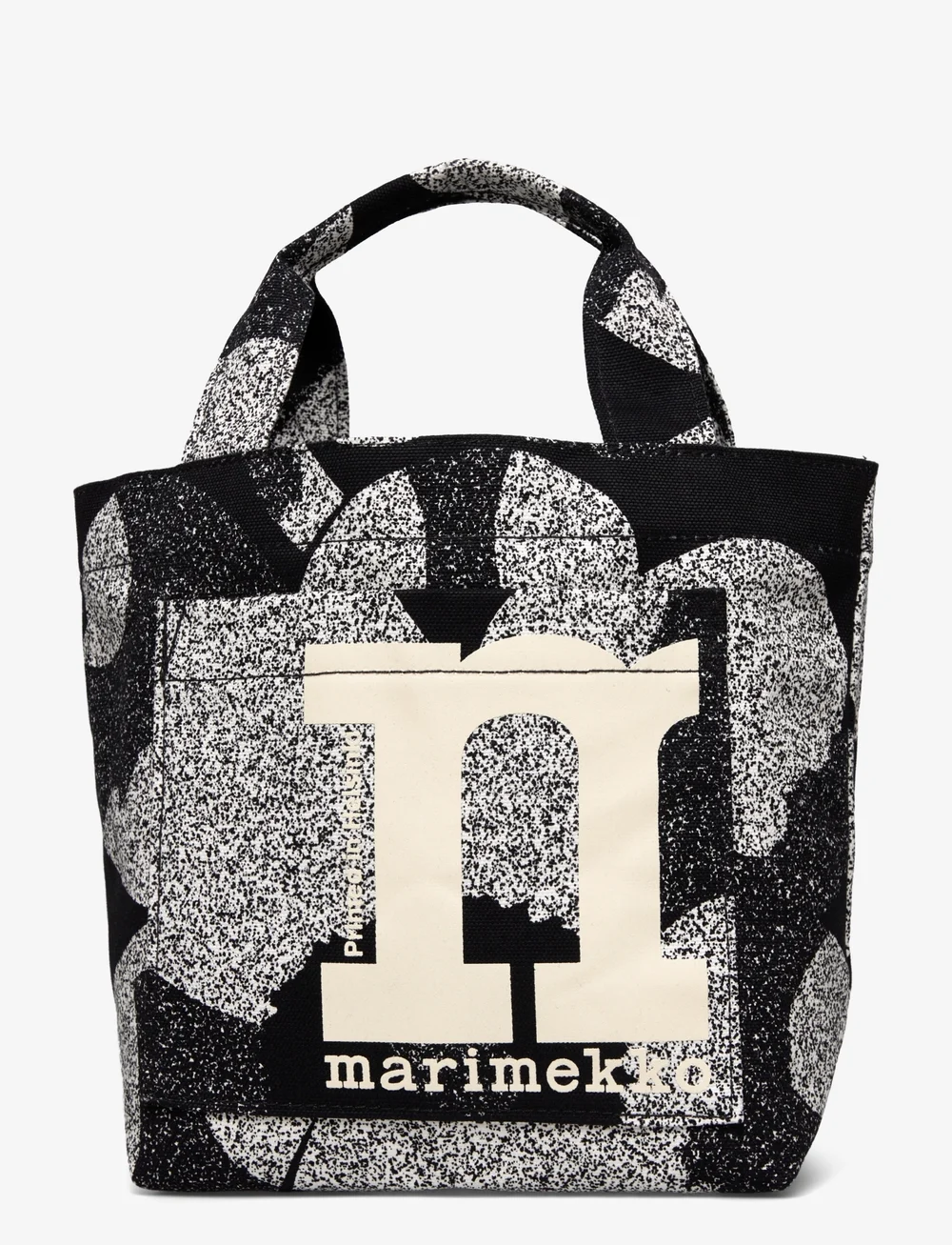 Marimekko - MONO MINI TOTE UNIKKO - tote bags - black, white - 1