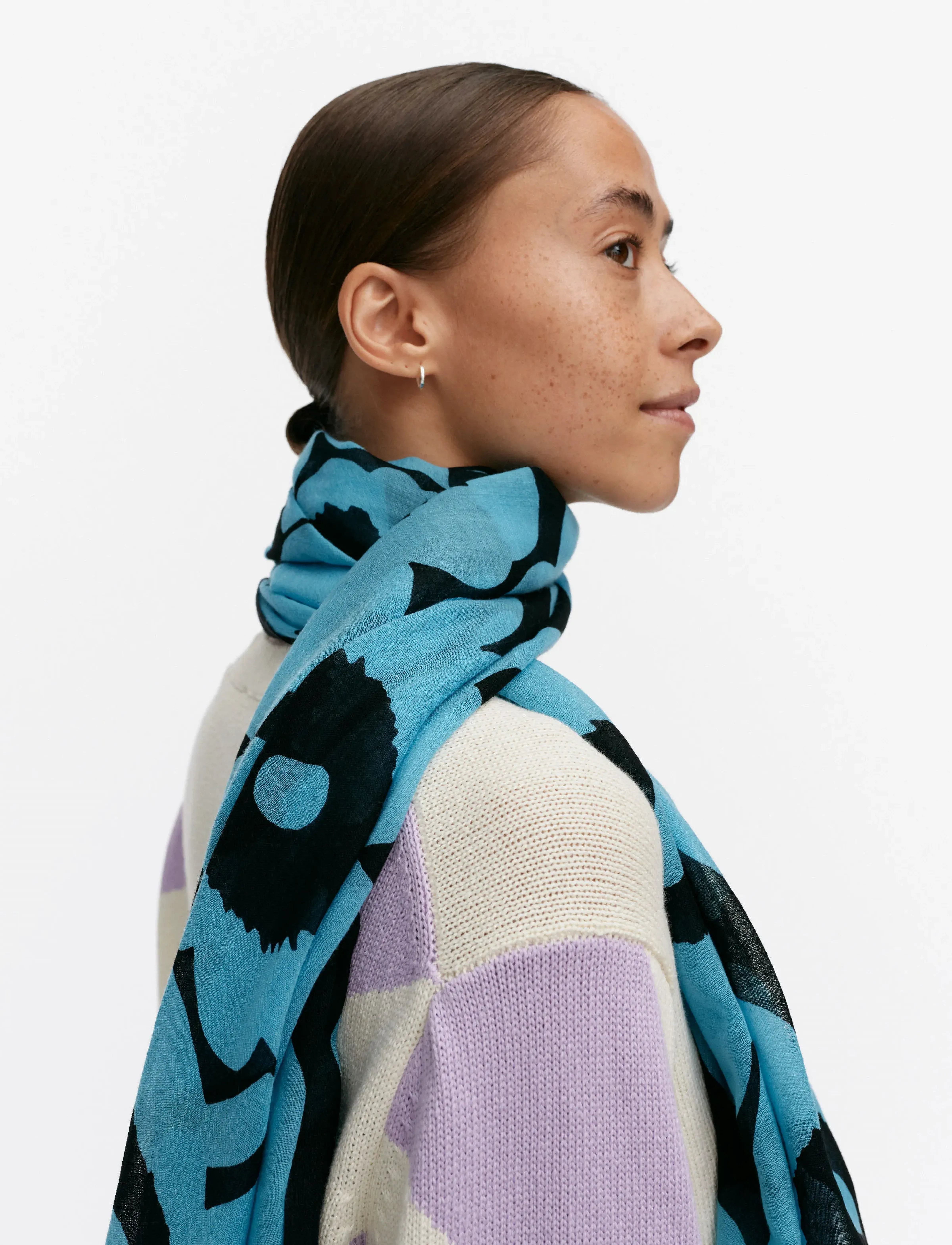 Marimekko FIORE UNIKKO - Sjaals - BLUE, BLACK / multi
