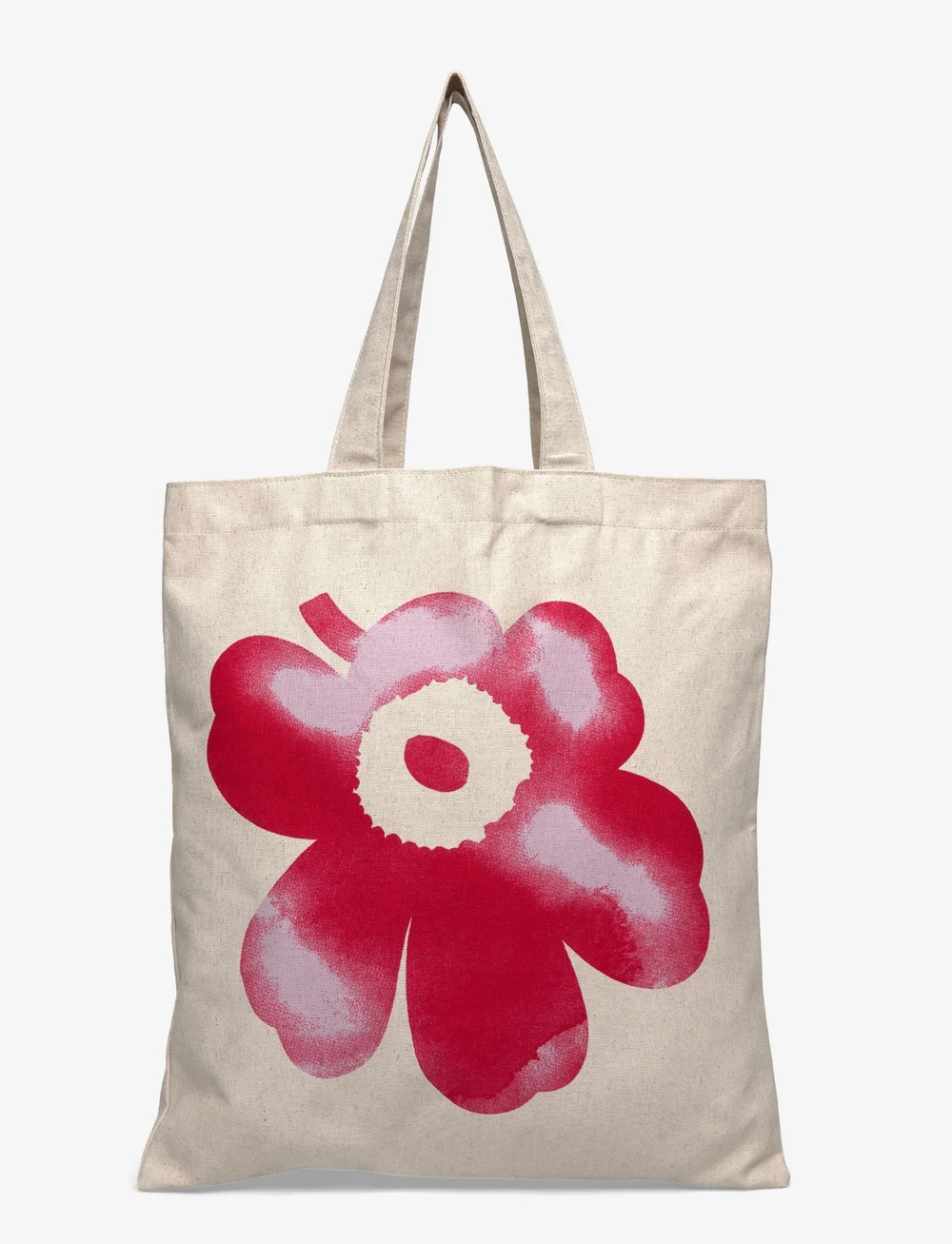 Marimekko - VANKKA AKVARELLI UNIKKO PLCMT - tote-stiilis kotid - lilac, red, off white - 1