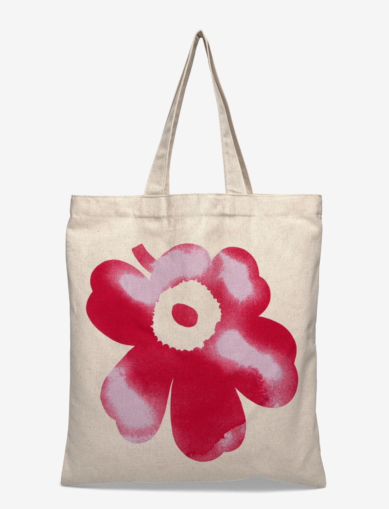 Marimekko - VANKKA AKVARELLI UNIKKO PLCMT - tote bags - lilac, red, off white - 2