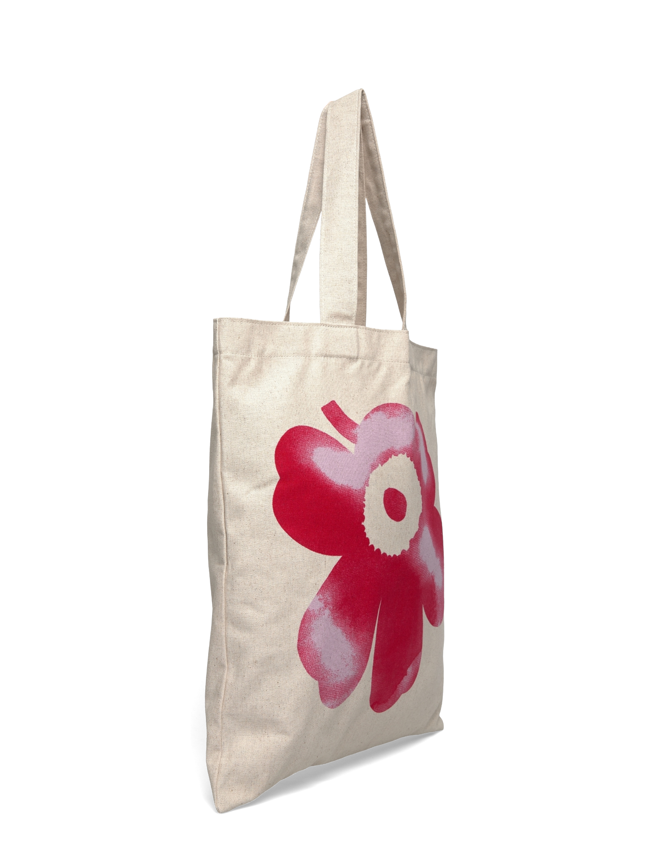 Marimekko - VANKKA AKVARELLI UNIKKO PLCMT - sacs en toile - lilac, red, off white - 3