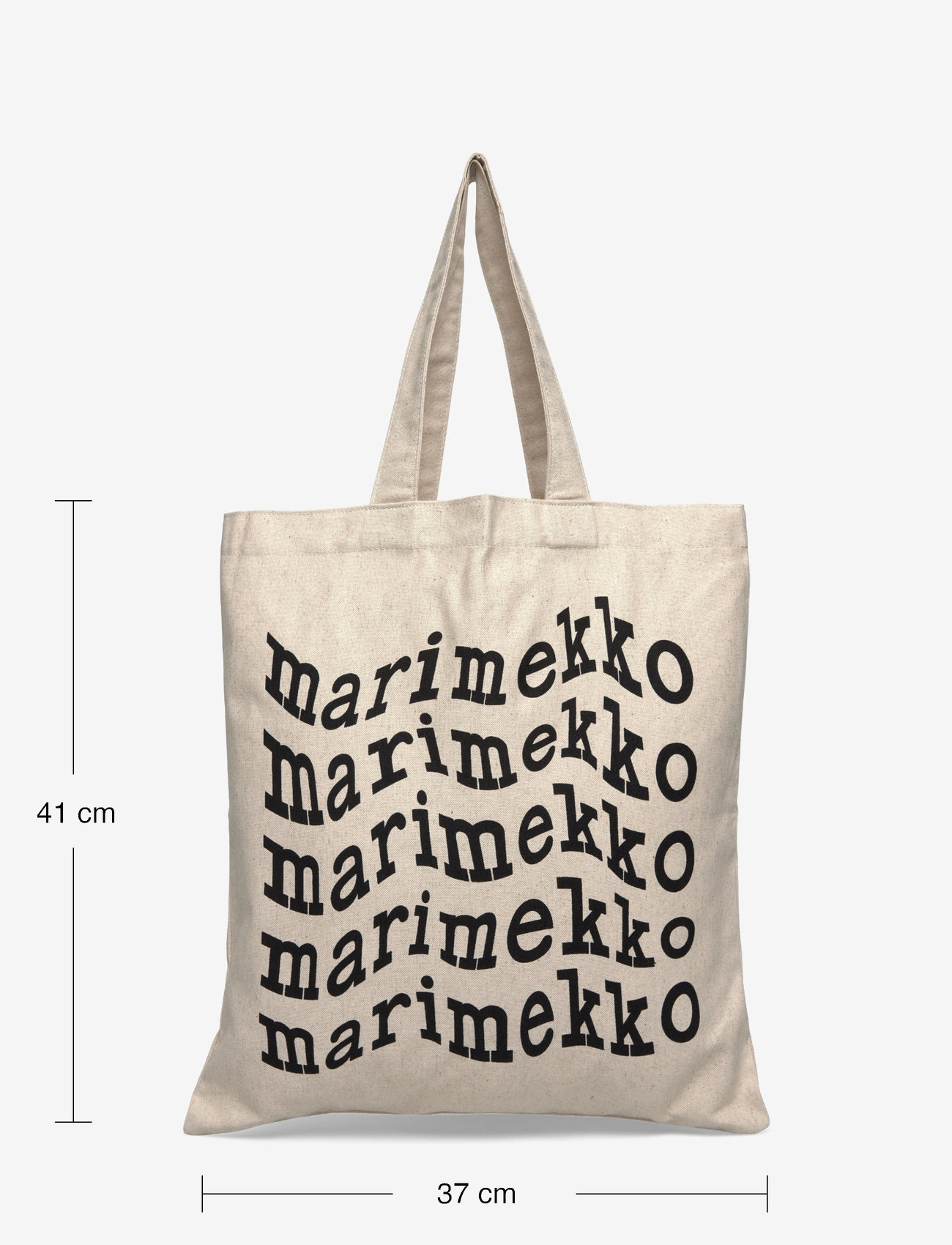 Marimekko - VANKKA LOGO PLACEMENT - tote bags - black, off white - 4
