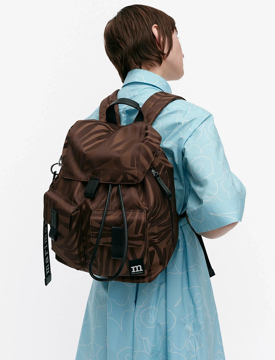 Marimekko - EVERYTHING BACKPACK JOKURAITA - muotitrendit - brown, dark brown - 0