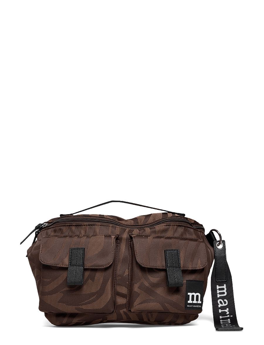 Marimekko - SLING BAG M JOKURAITA - muotitrendit - brown, dark brown - 1