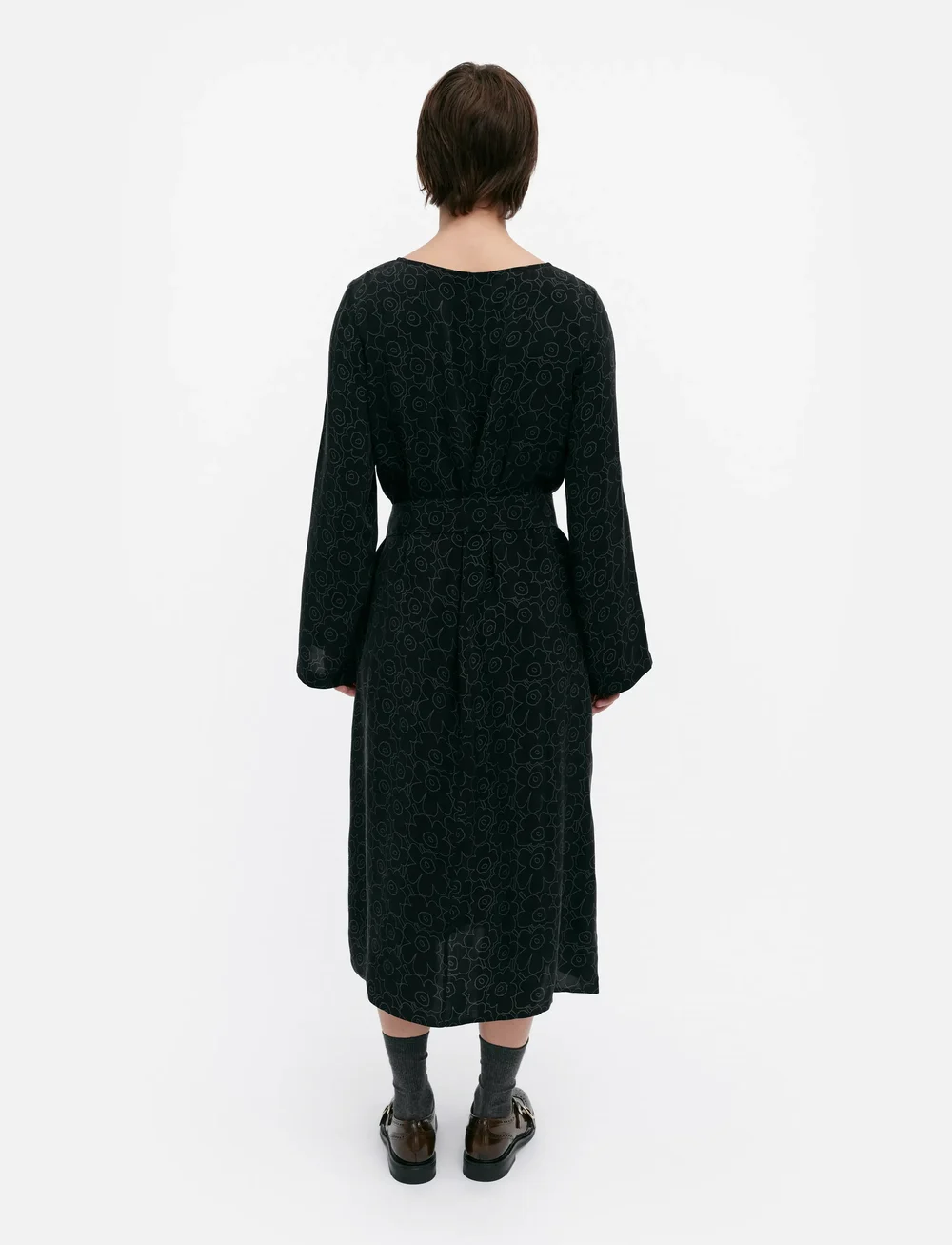 Marimekko - TYVÄRI PIIRTO UNIKKO - sukienki koktajlowe - black, dark grey - 3