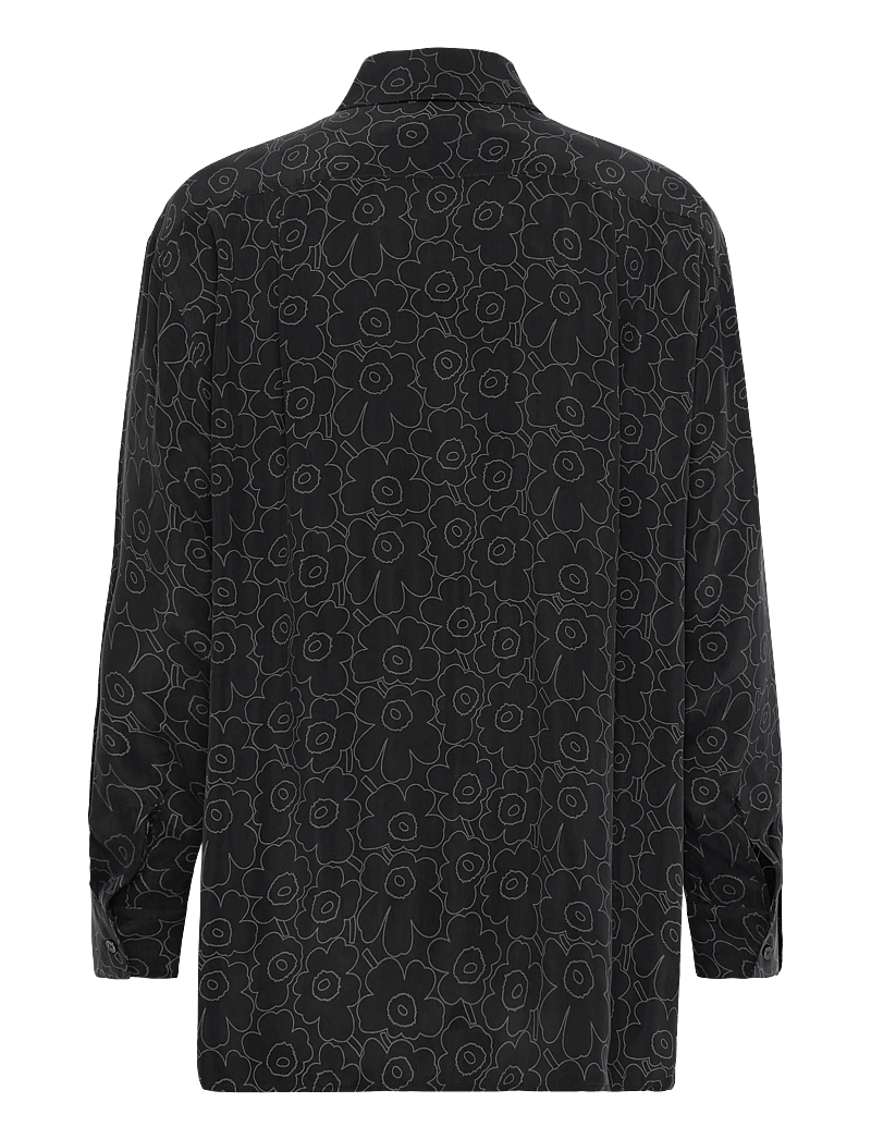 Marimekko - RUNSAS PIIRTO UNIKKO - langärmlige hemden - black, dark grey - 2