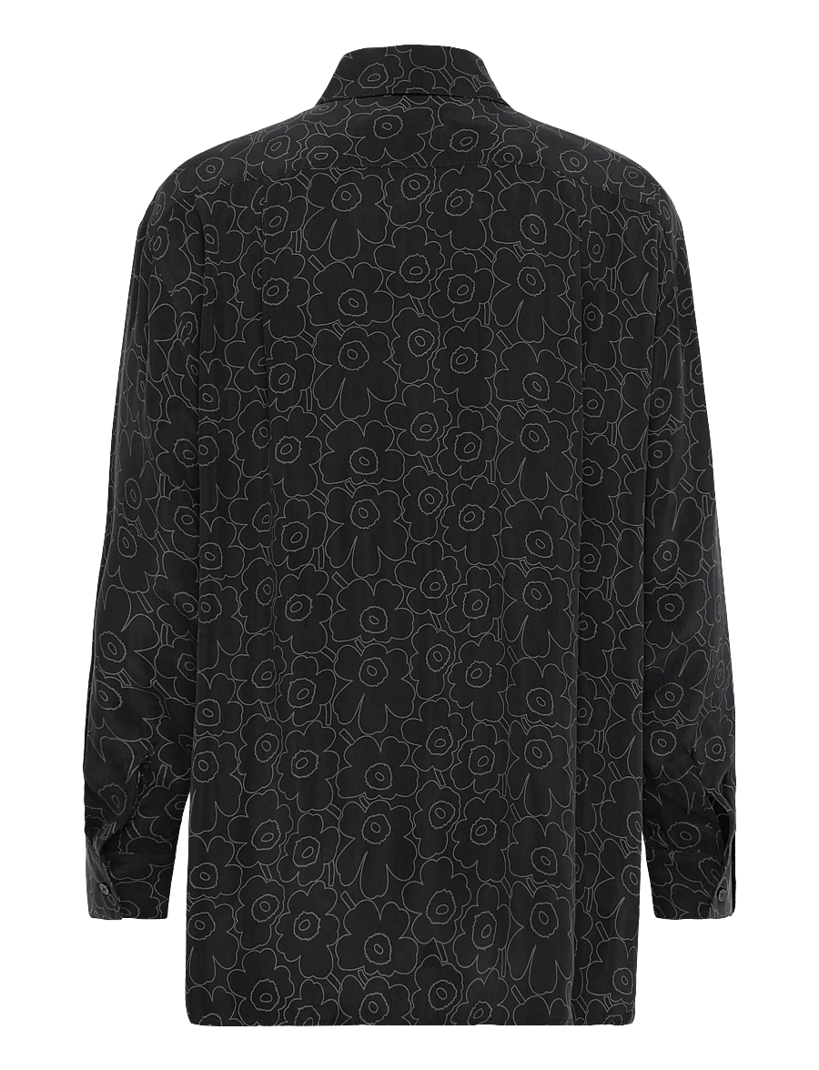 Marimekko - RUNSAS PIIRTO UNIKKO - langärmlige hemden - black, dark grey - 2