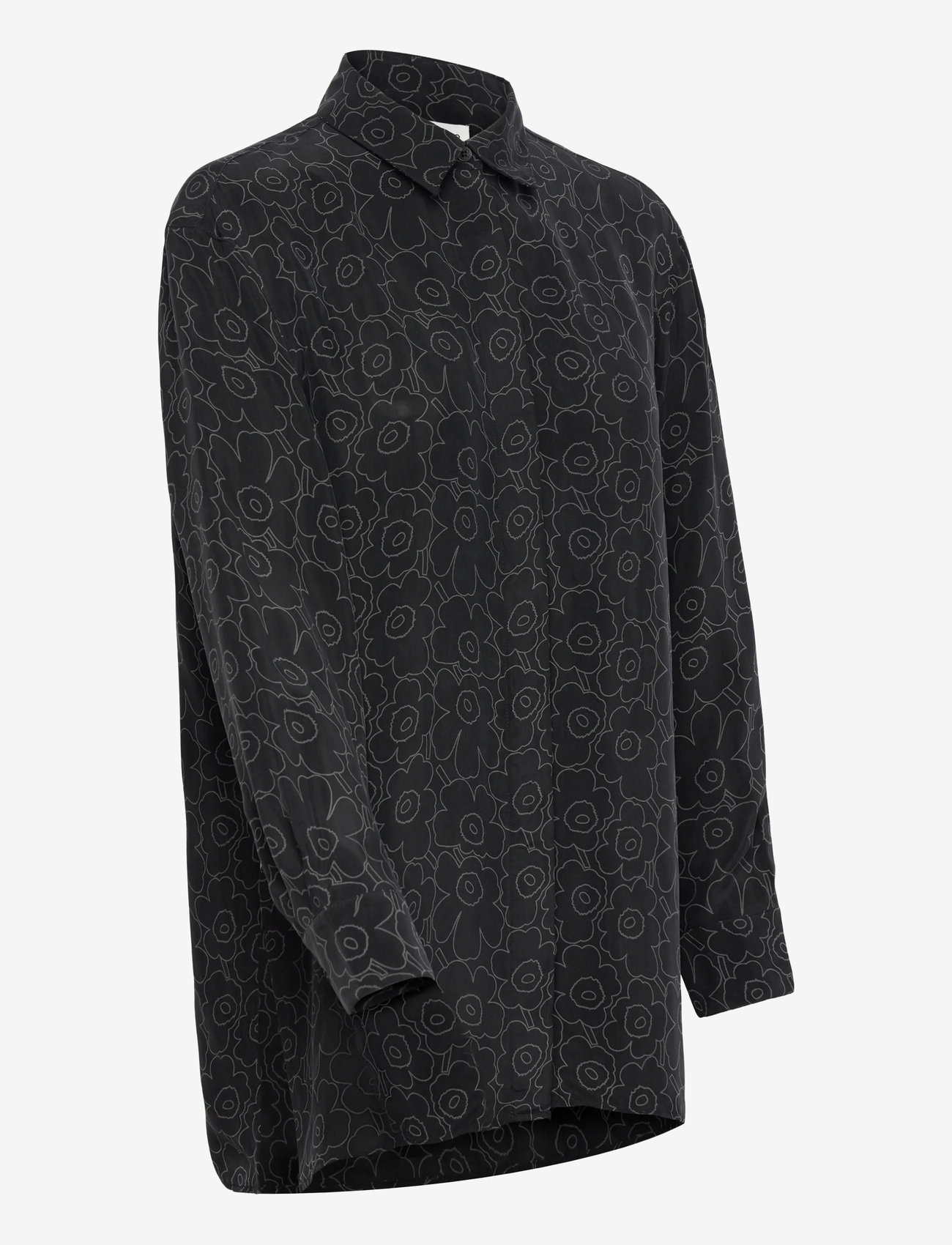 Marimekko - RUNSAS PIIRTO UNIKKO - langärmlige hemden - black, dark grey - 3