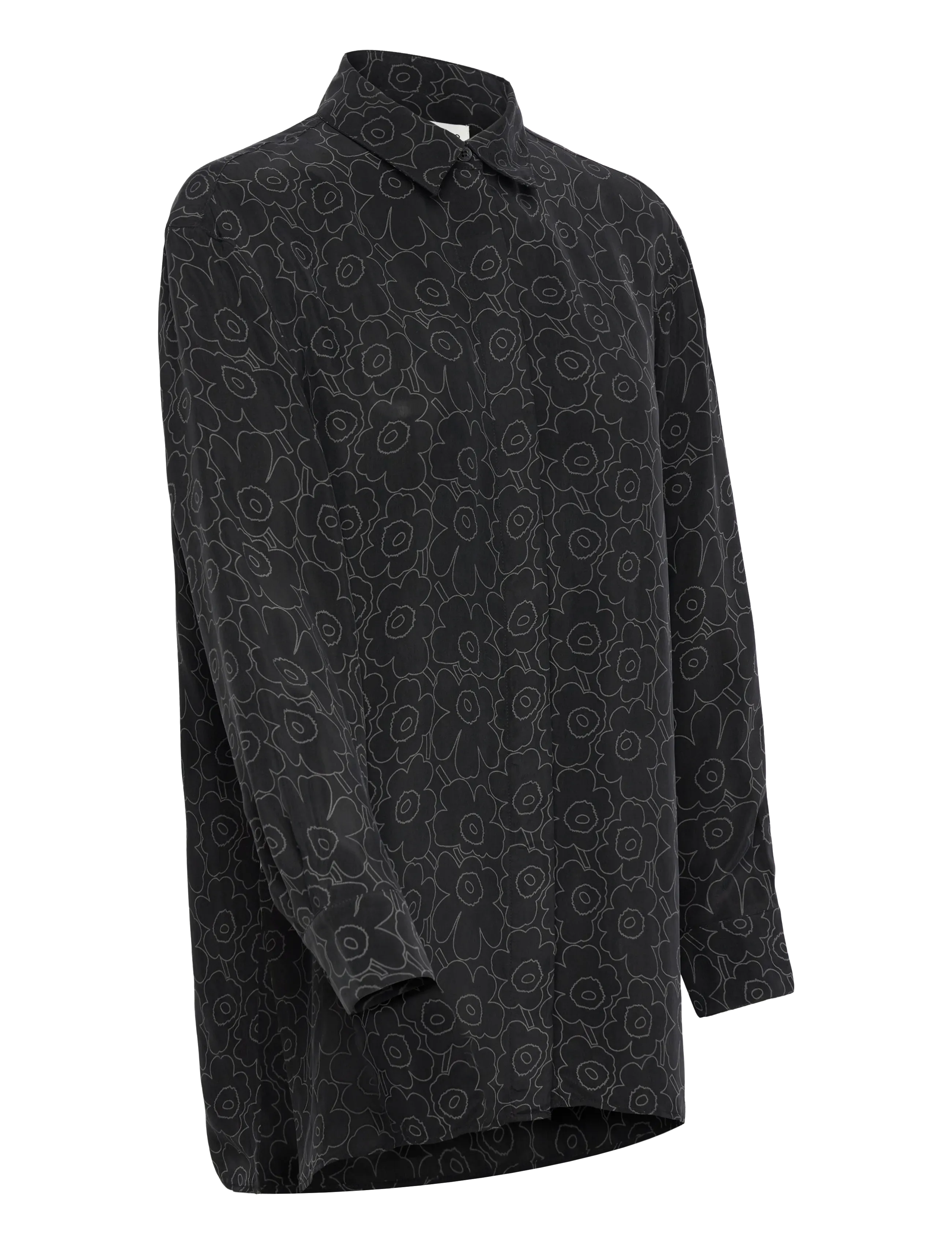 Marimekko - RUNSAS PIIRTO UNIKKO - langärmlige hemden - black, dark grey - 3